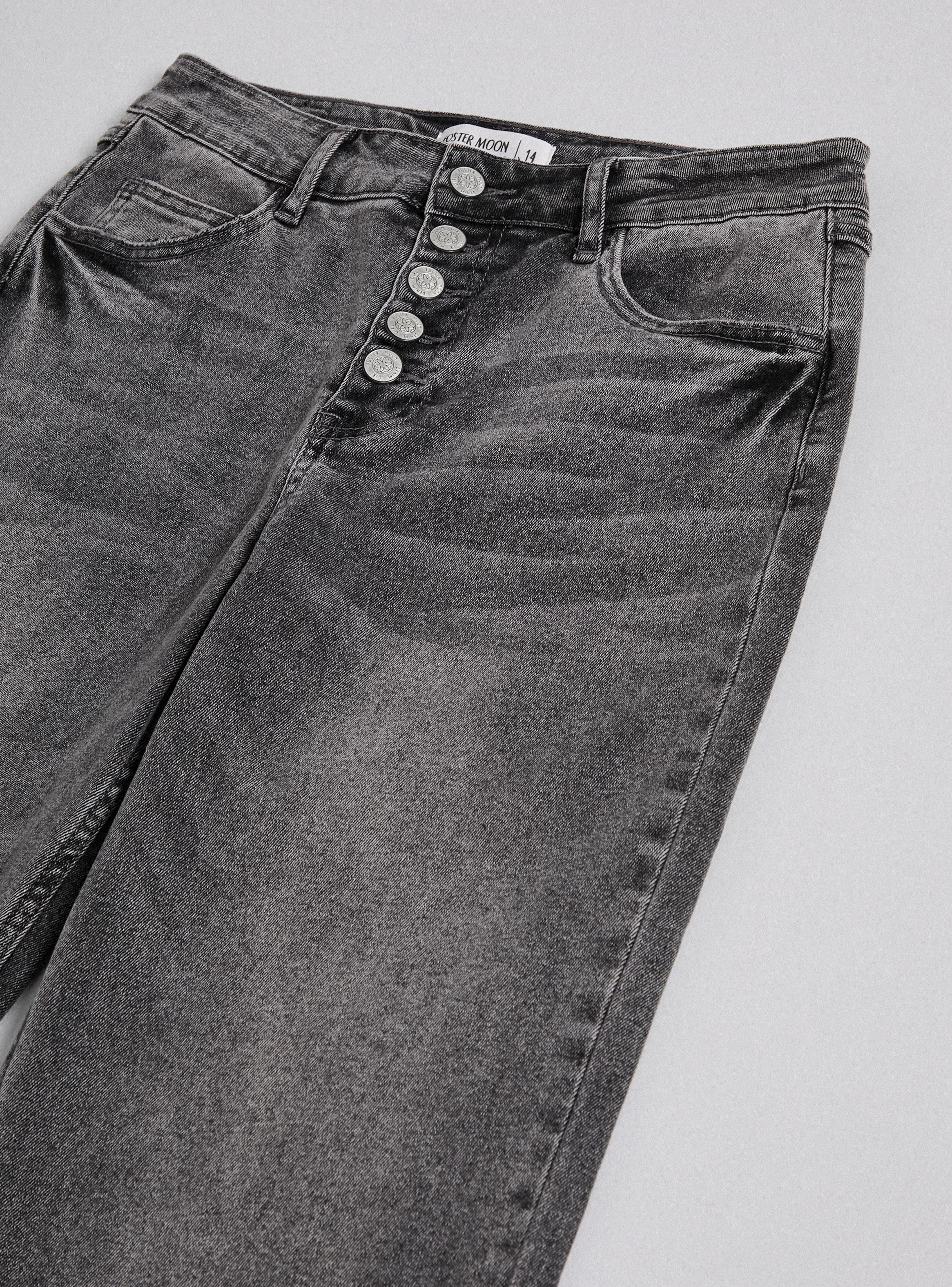 Jeans Flare Cierre Botones-3