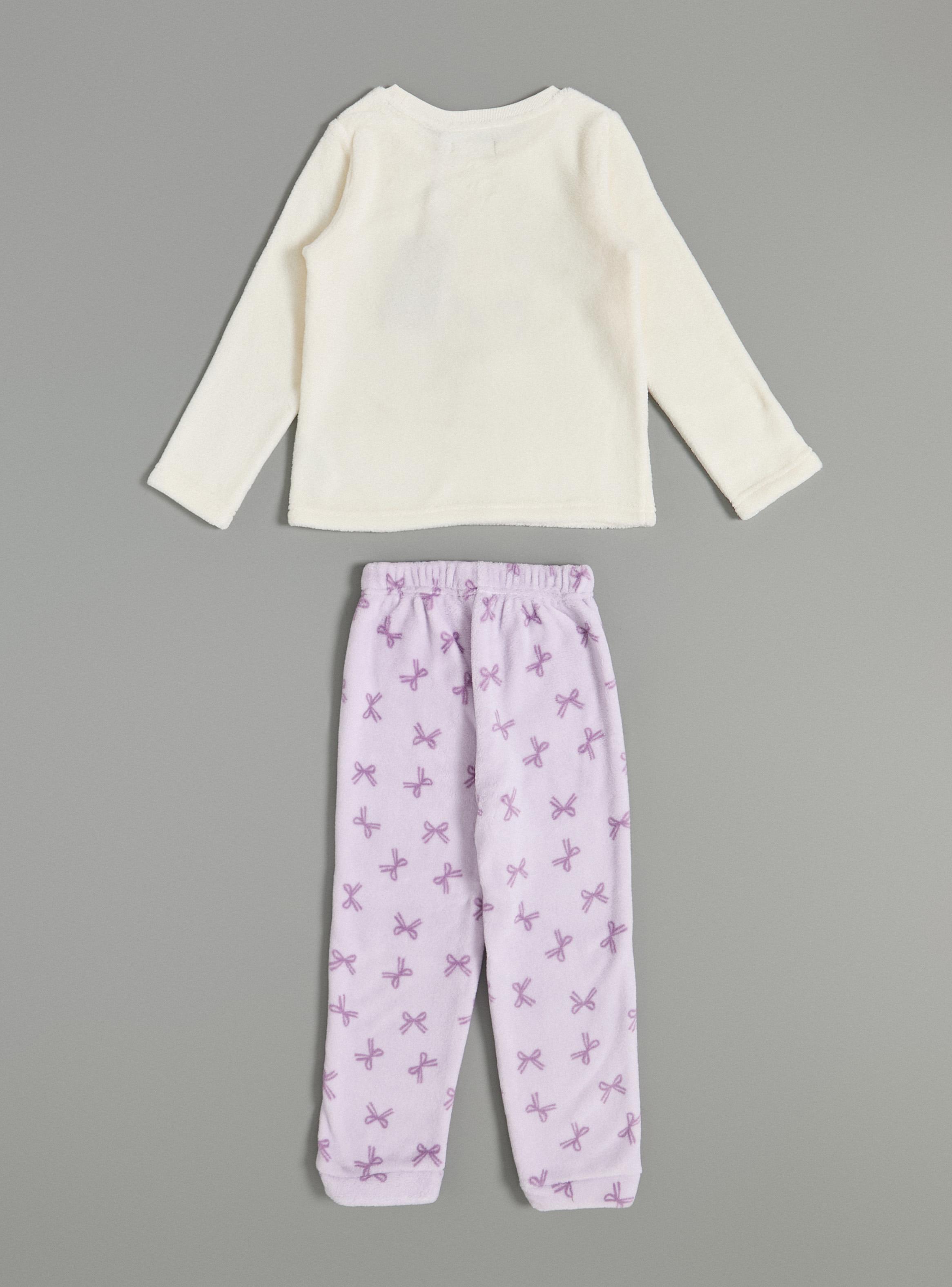 Pijama con Aplicación Bordada Coral Fleece-2