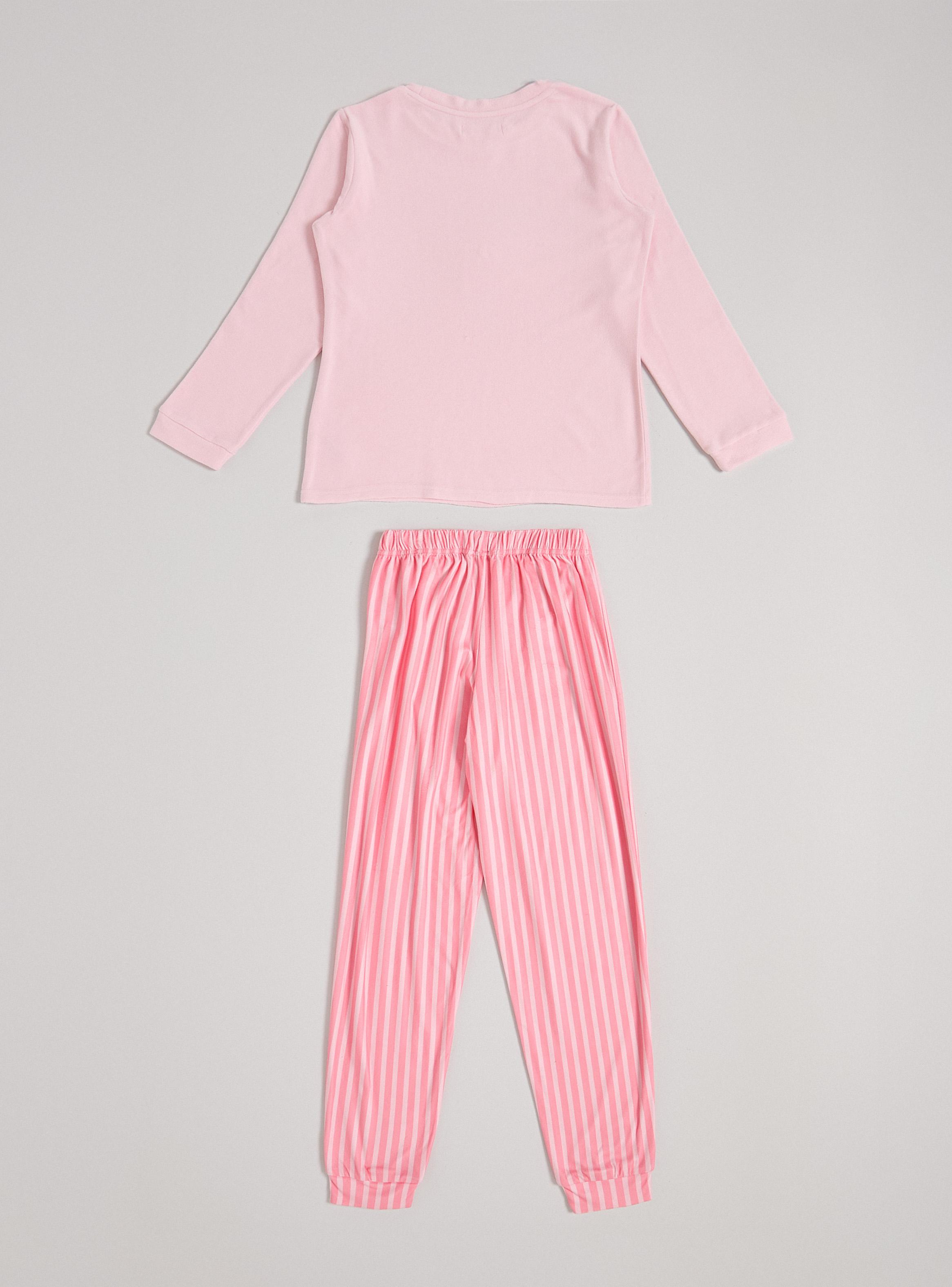 Pijama con Aplicación Bordada Velour-2