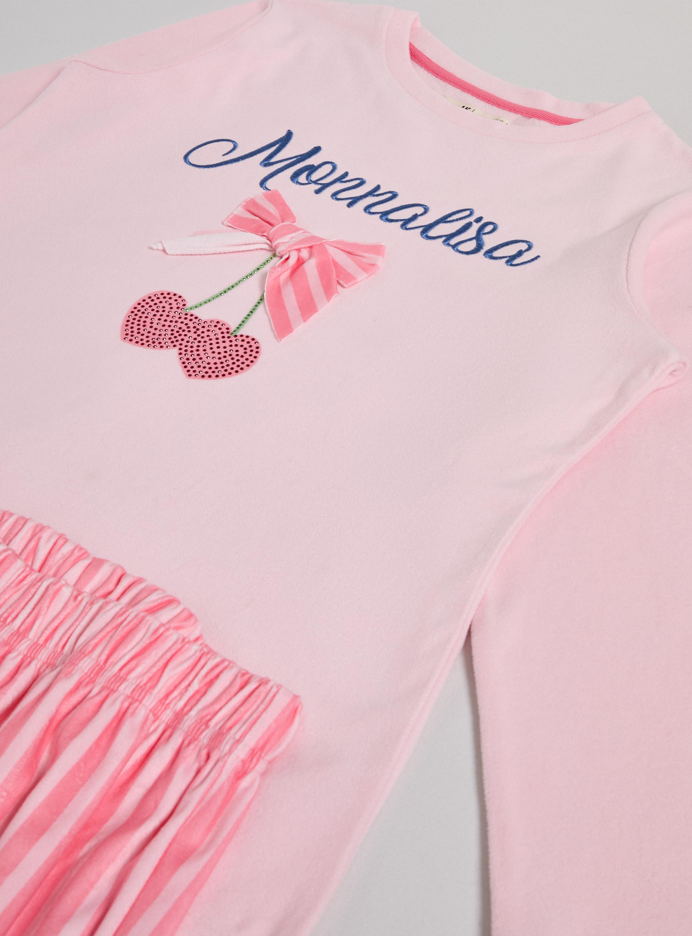 Pijama con Aplicación Bordada Velour-3