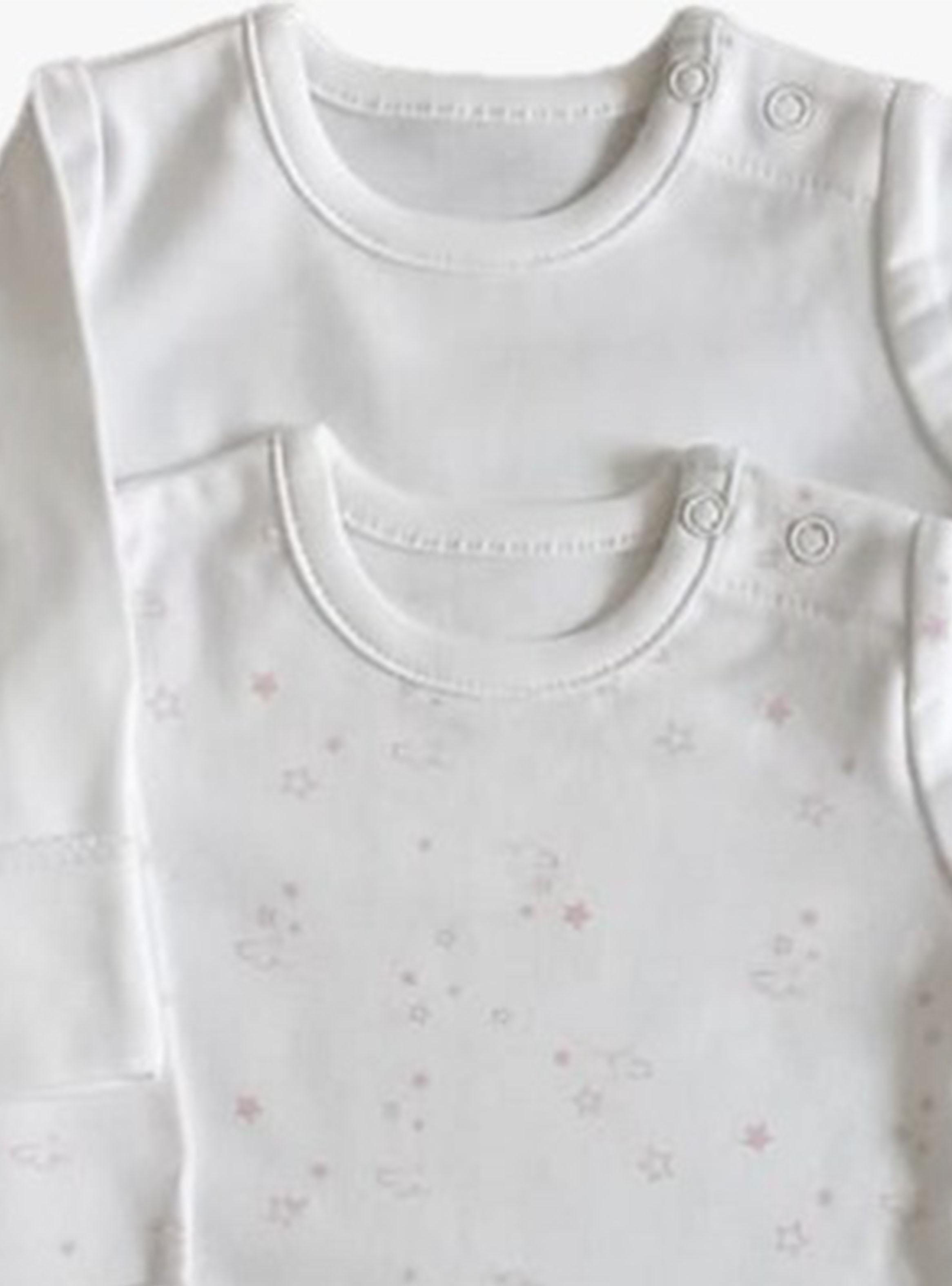 Bipack Body Estampado Estrellitas y Liso Niña-3