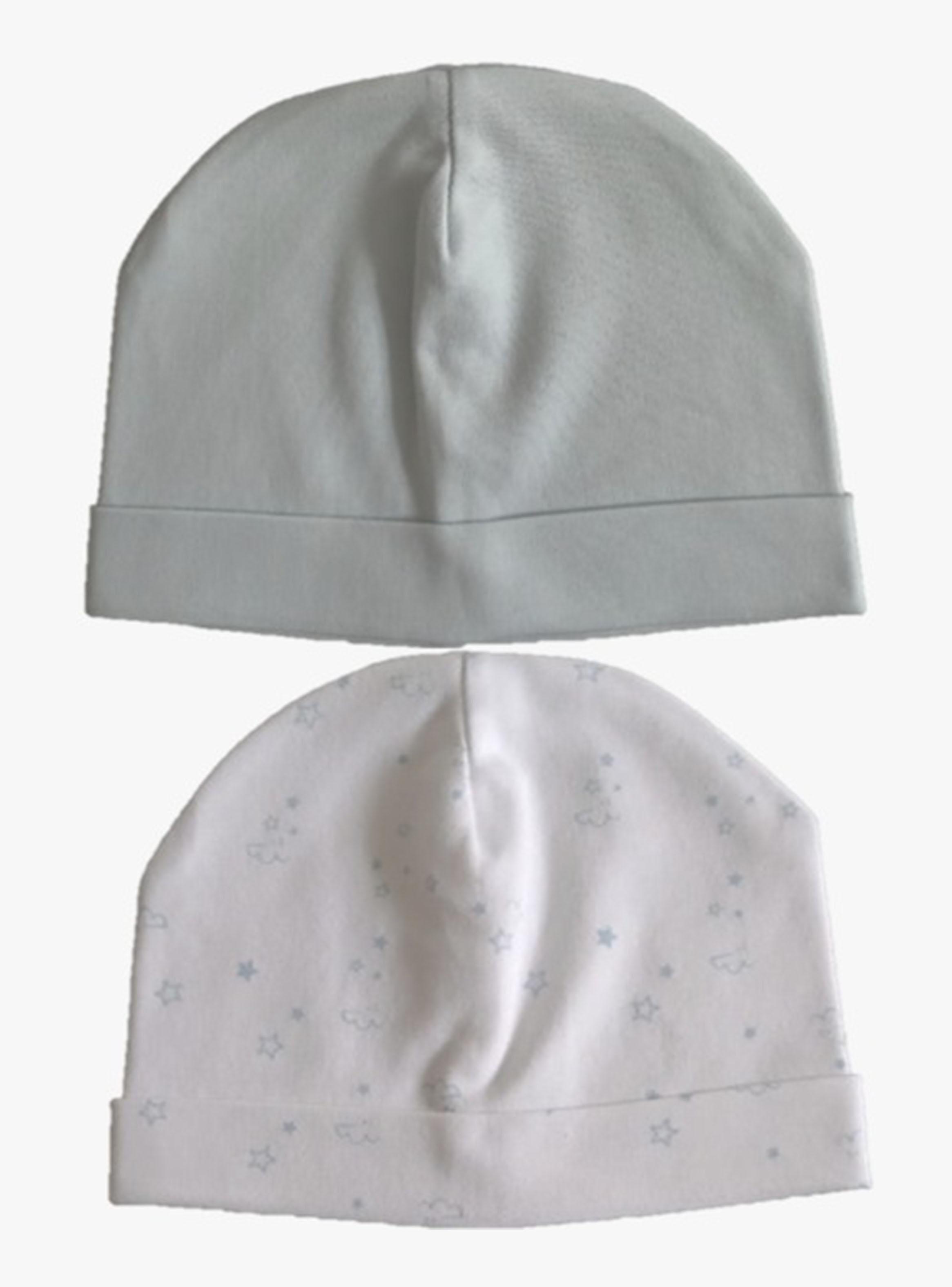 Bipack Gorro Liso y Estampado Estrellitas Niño-2