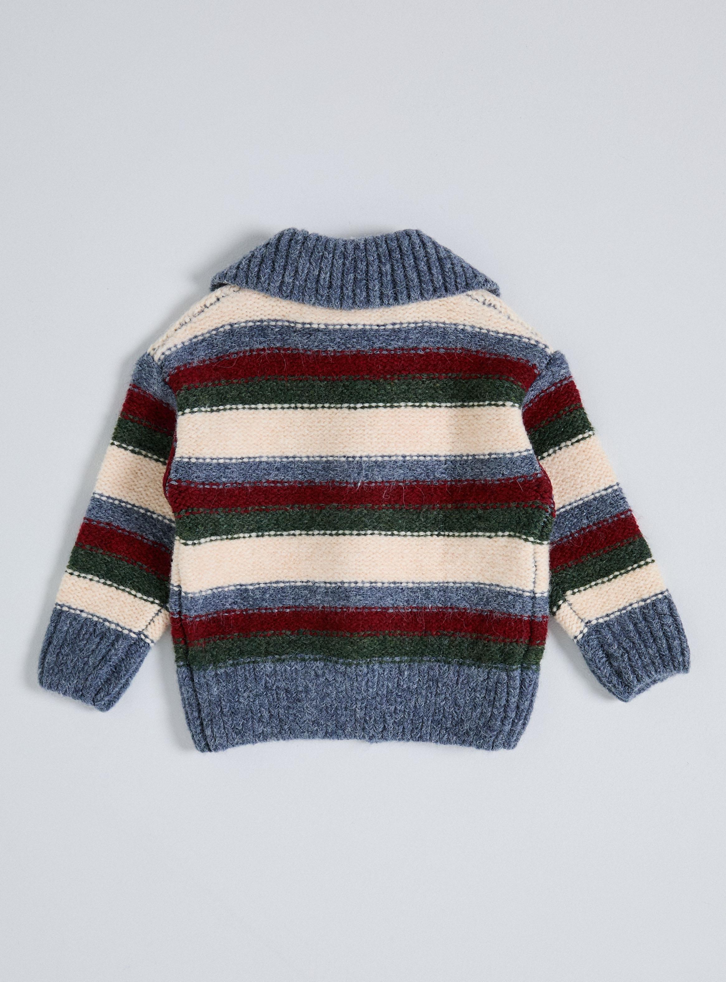 Chaleco Rayas con Bloque Color Niño-2