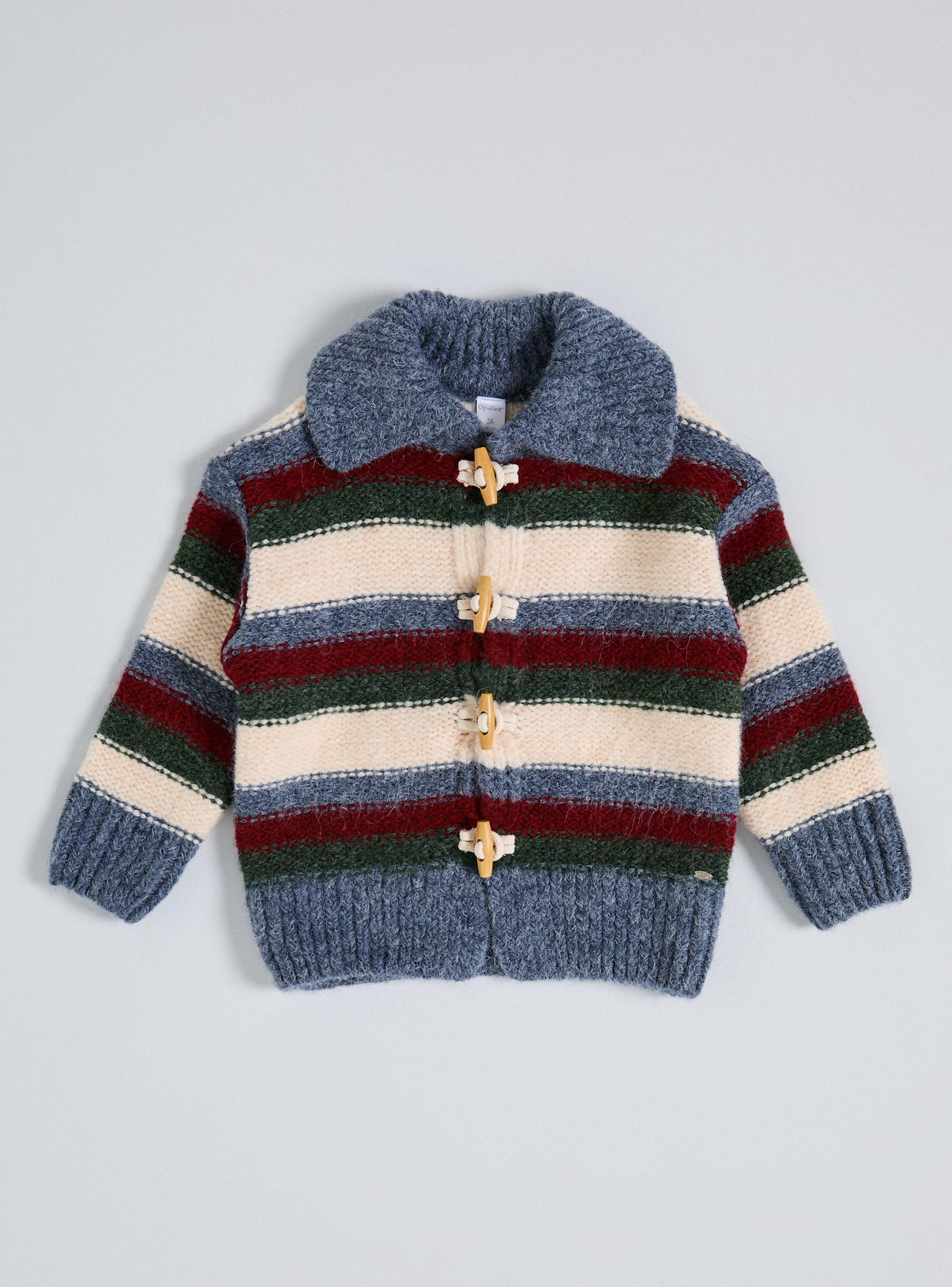 Chaleco Rayas con Bloque Color Niño-1