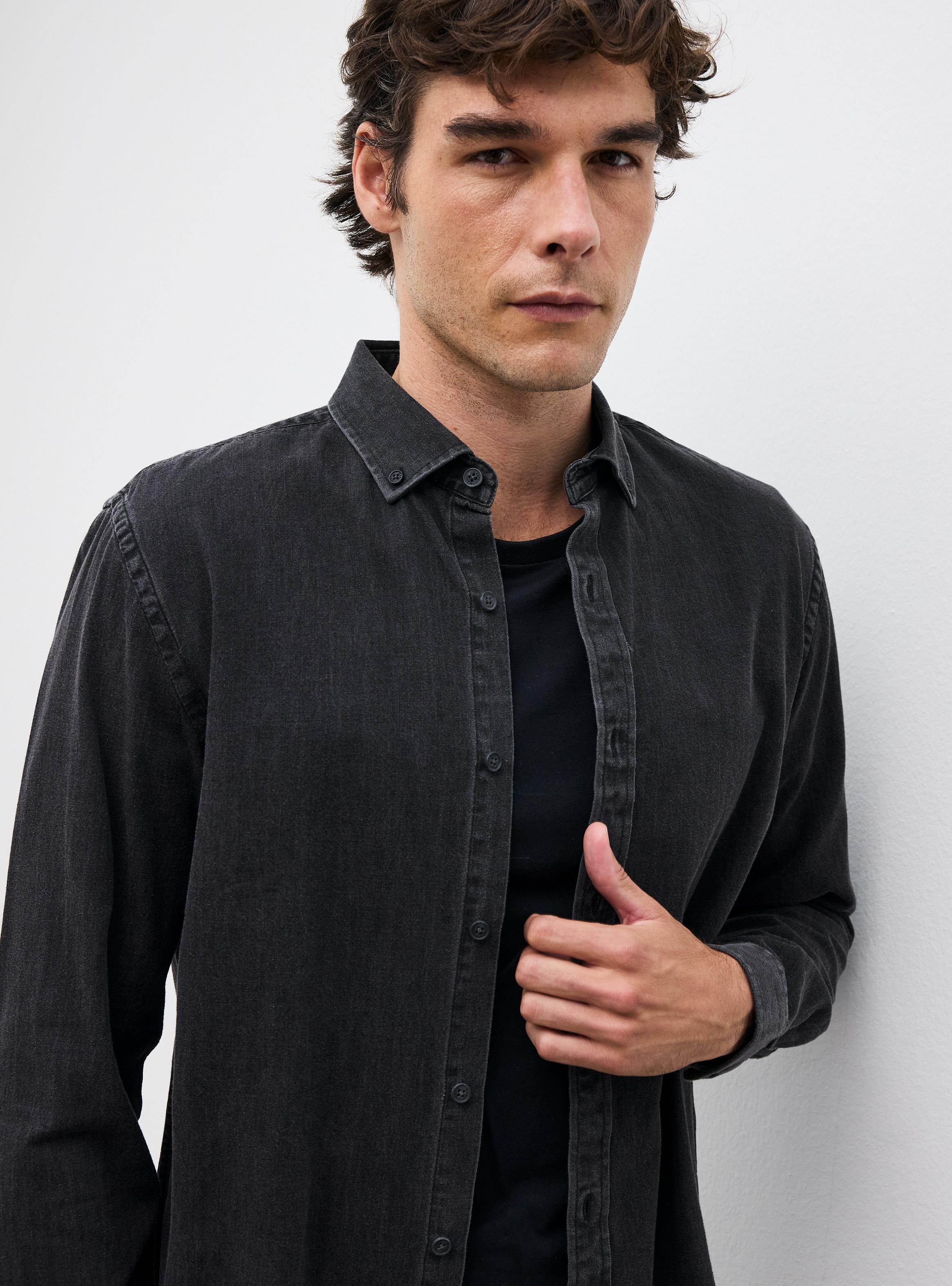 Camisa Manga Larga Denim-3