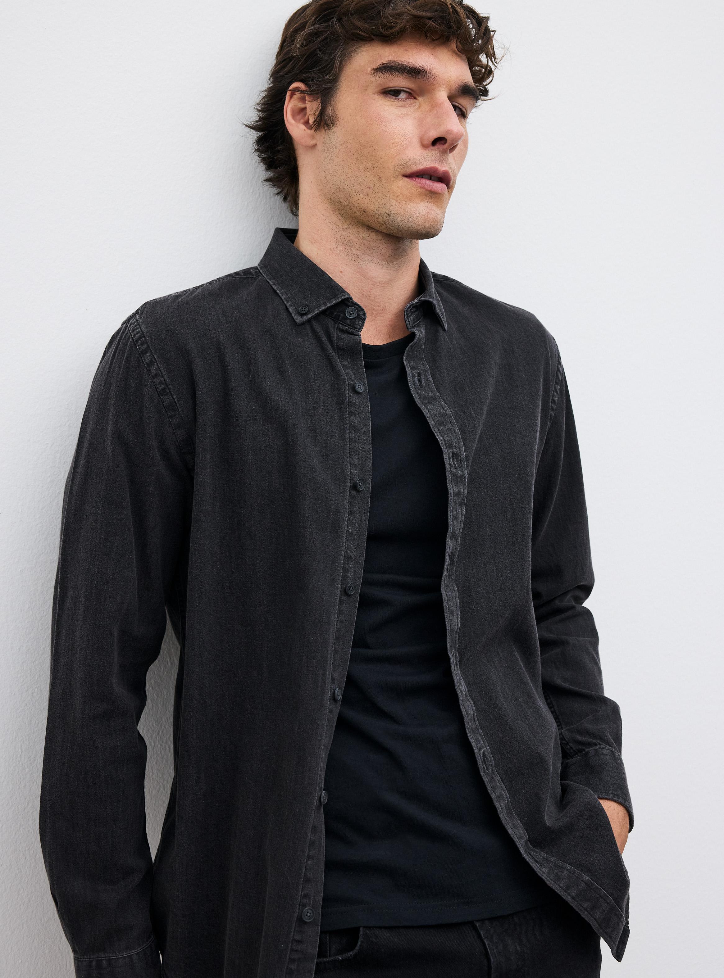 Camisa Manga Larga Denim-2