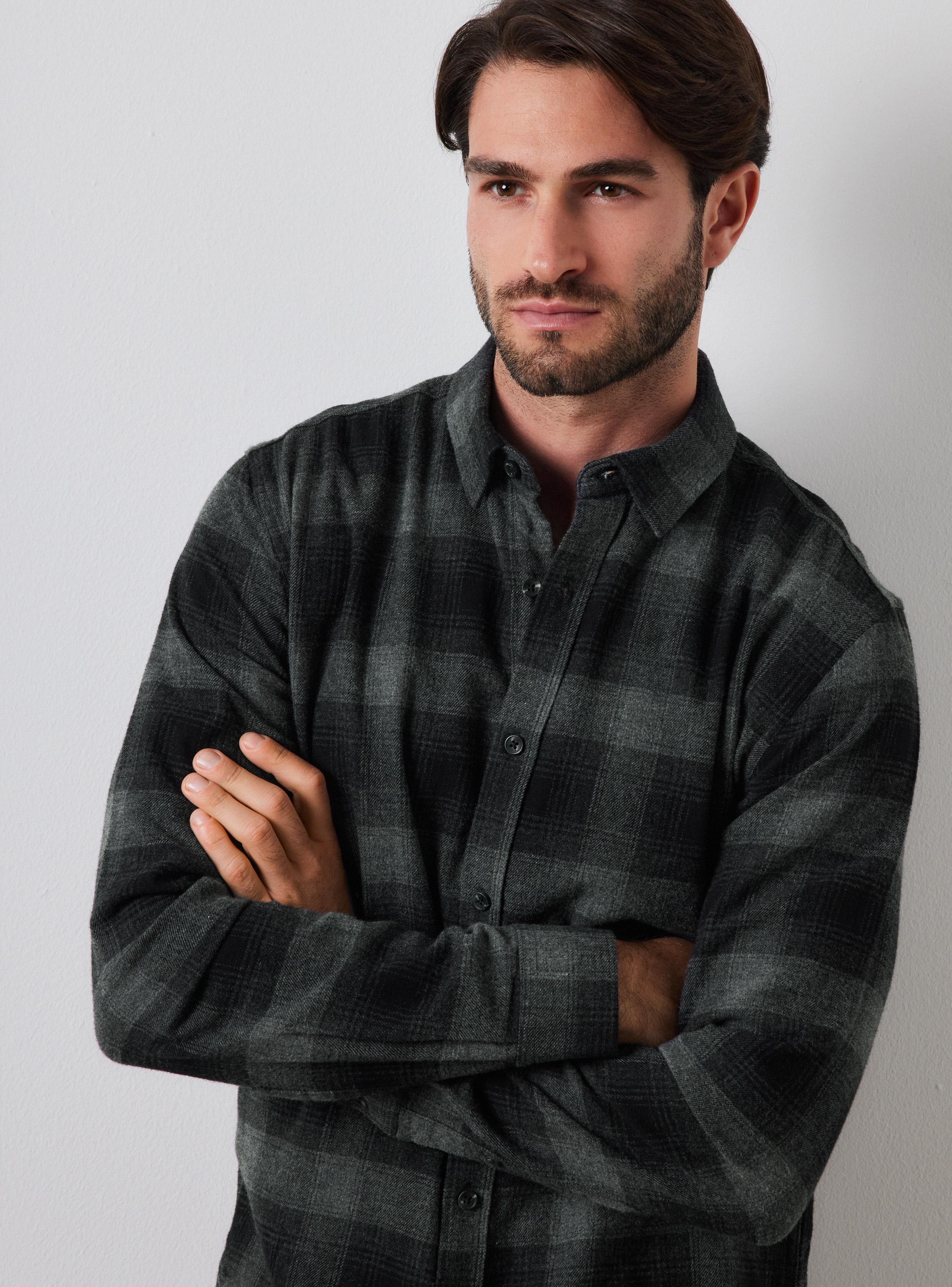 Camisa Manga Larga Franela Cuadros-2