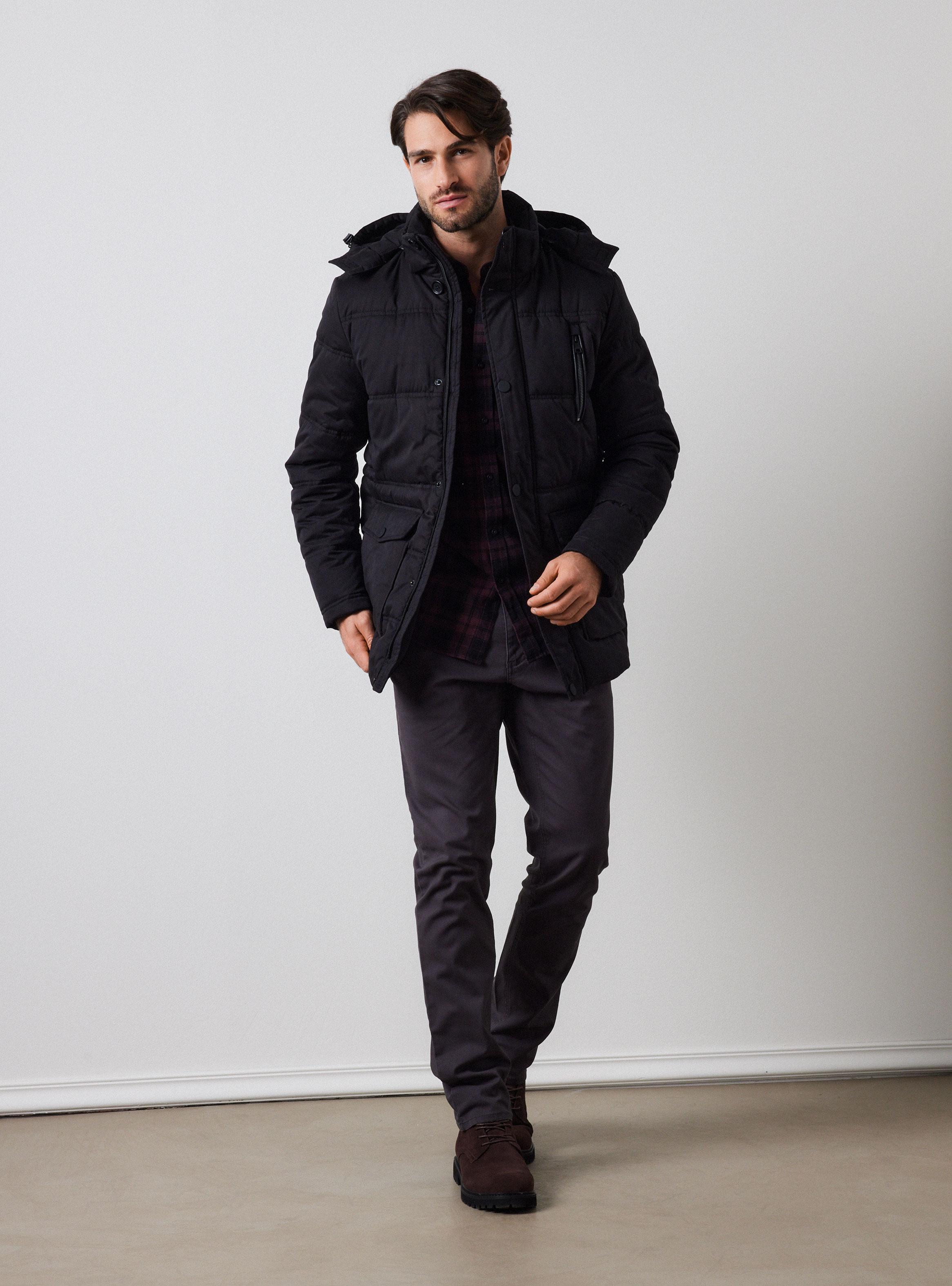 Parka Larga con Gorro-4