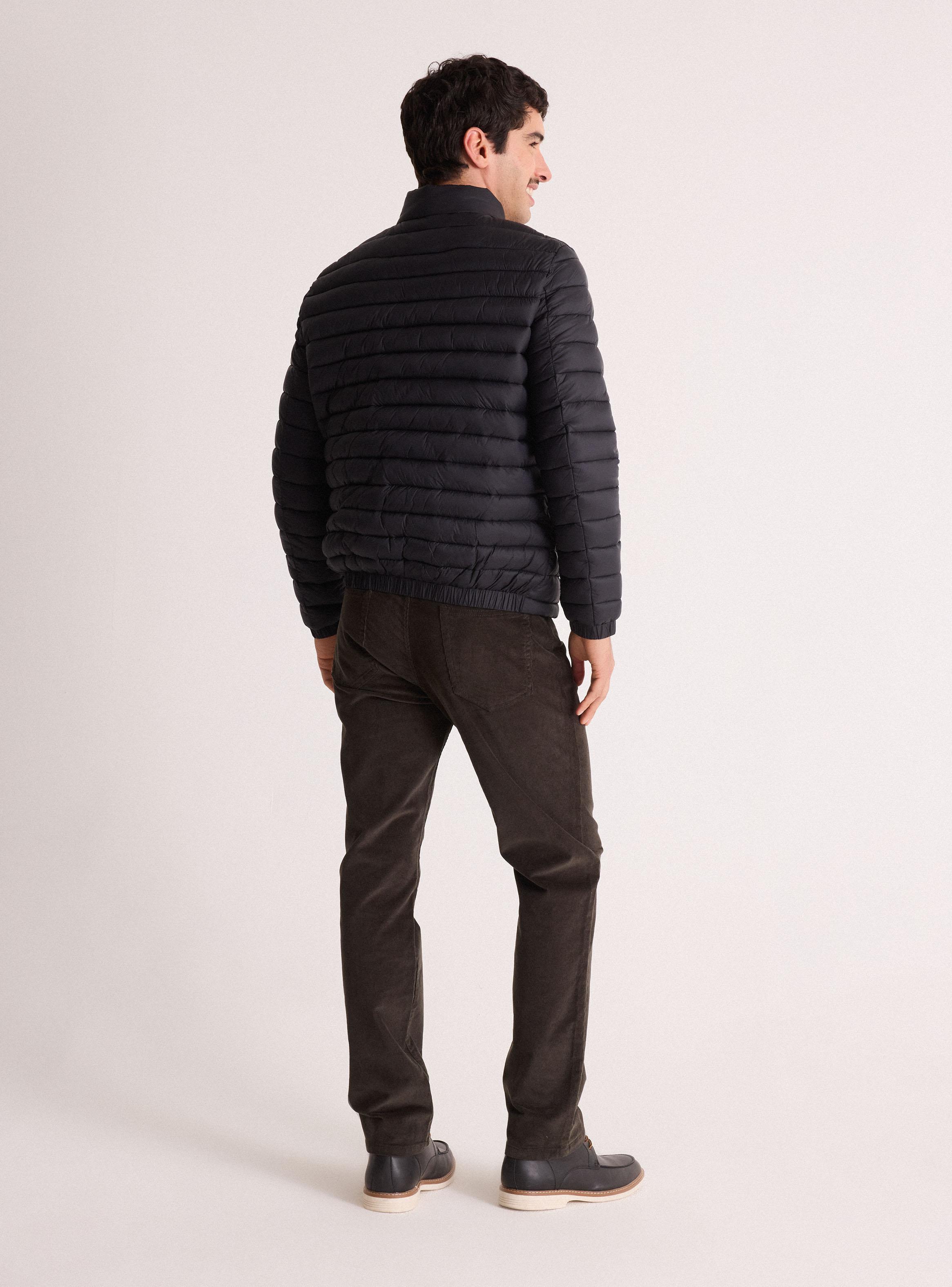 Parka Básica Casual Manga Larga-5