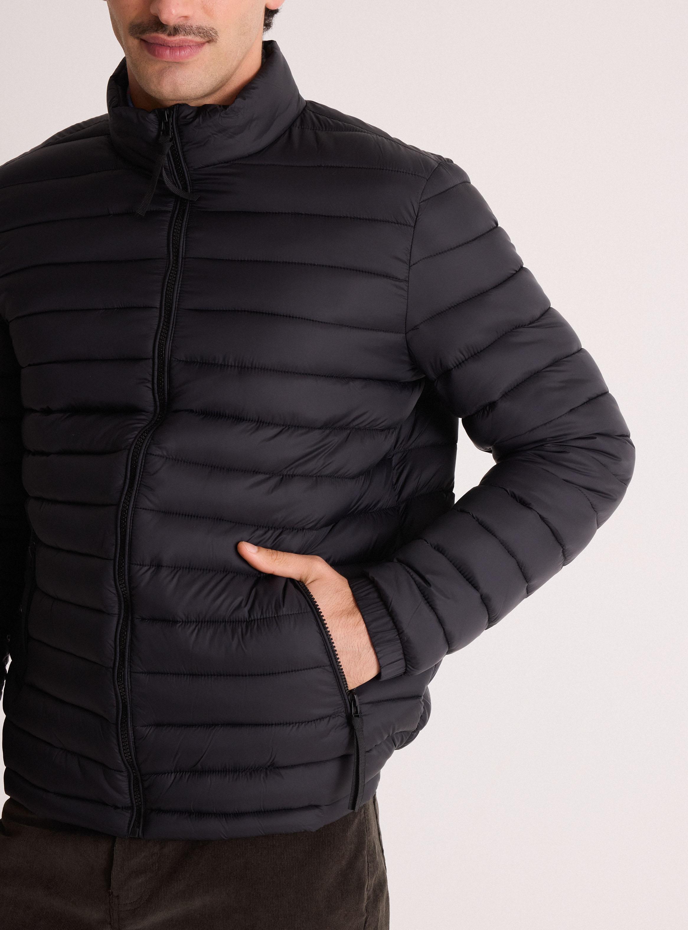 Parka Básica Casual Manga Larga-3