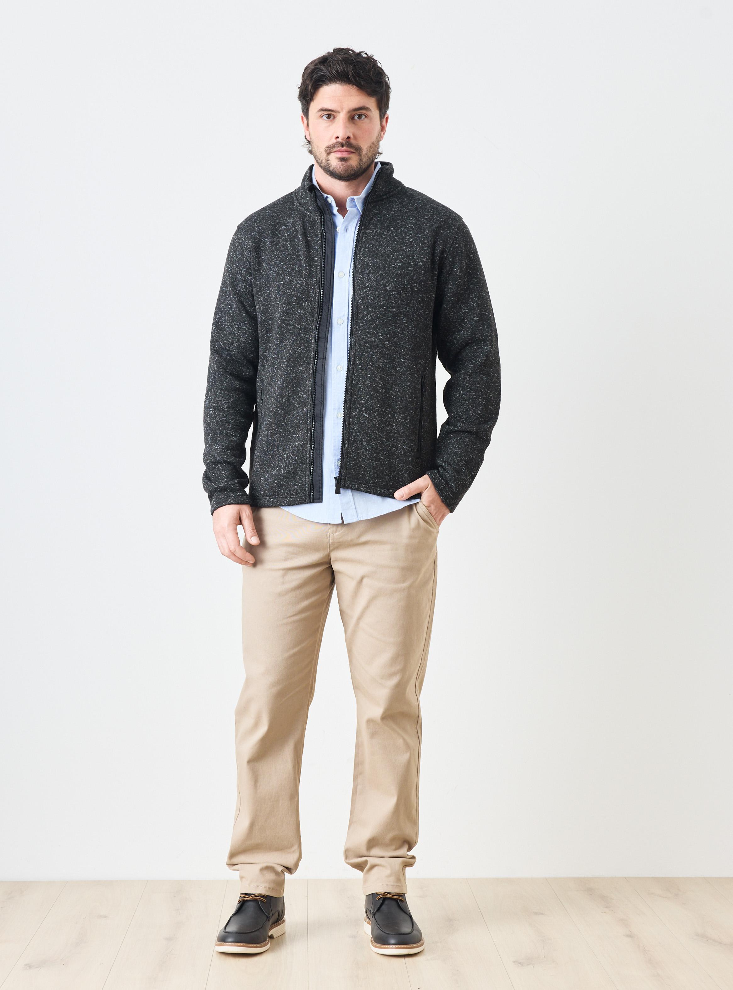 Polar Full Zipper Casual Manga Larga-4