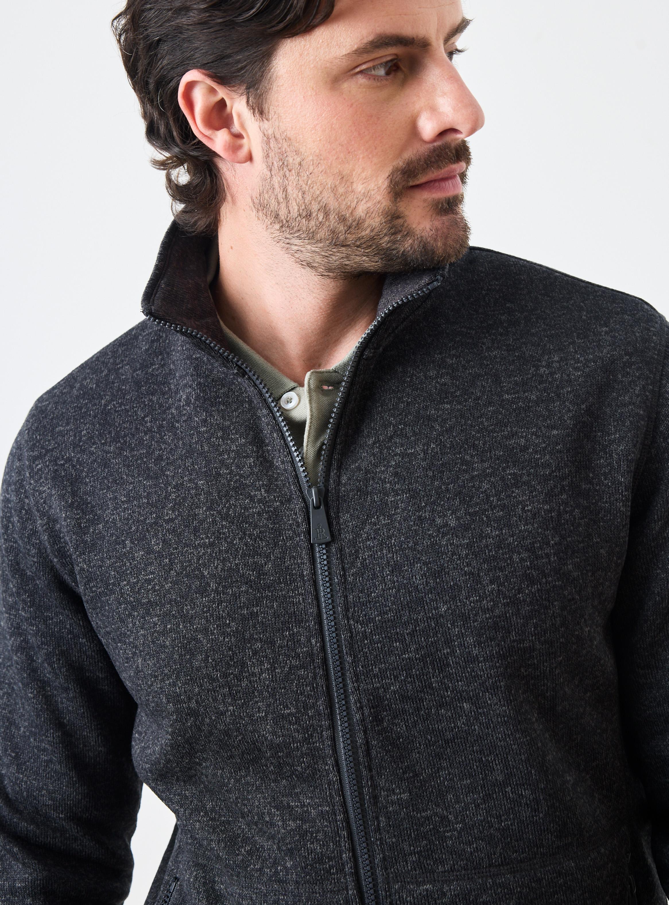 Polar Full Zipper Efecto Melange-3