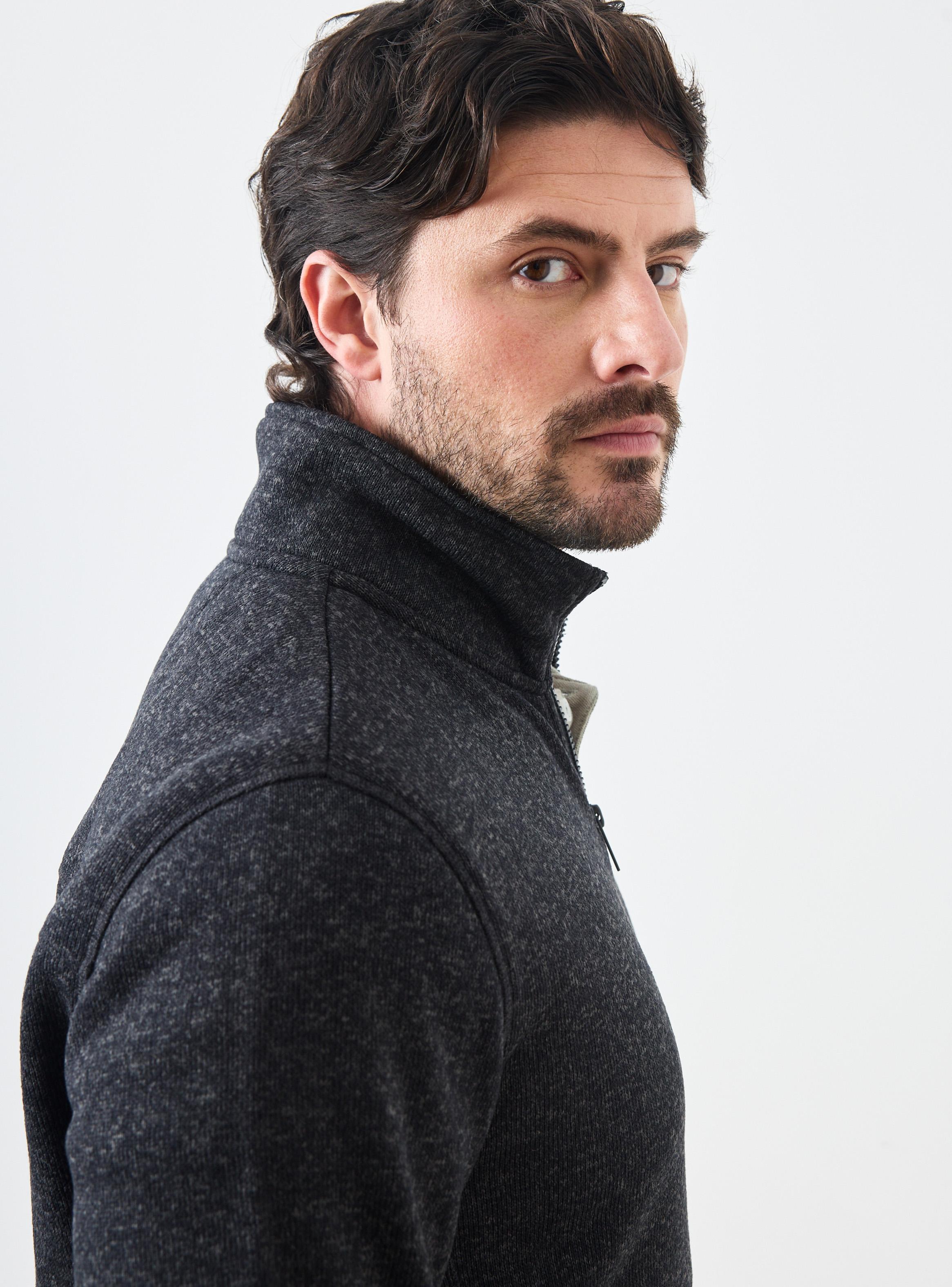 Polar Full Zipper Efecto Melange-2