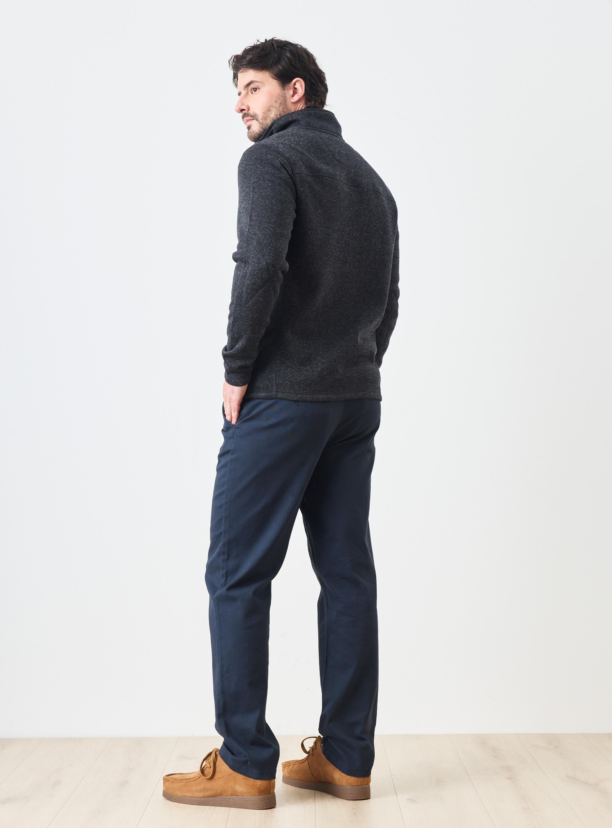 Polar Full Zipper Efecto Melange-5