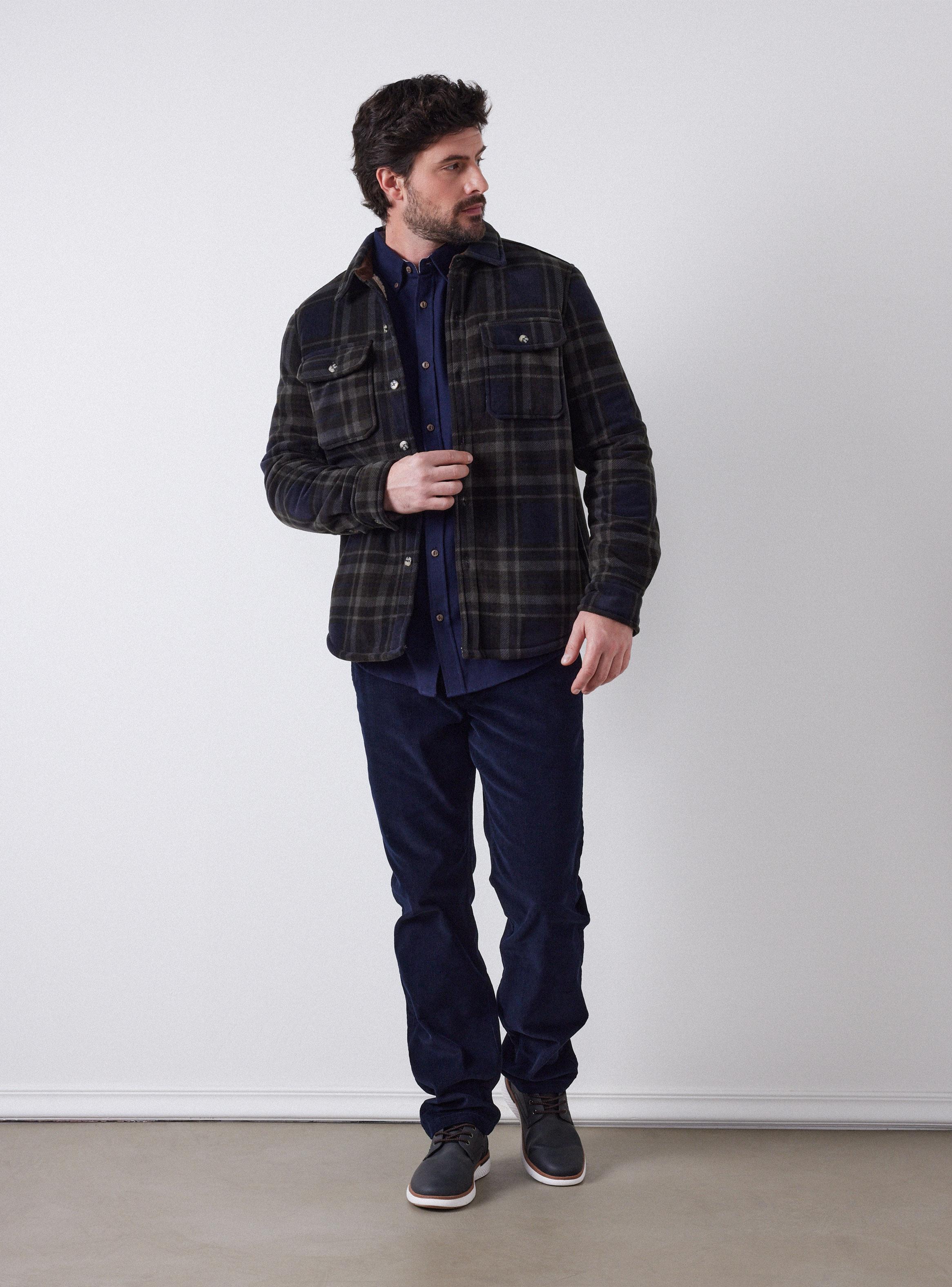 Chaqueta Estampada Cuadros-4