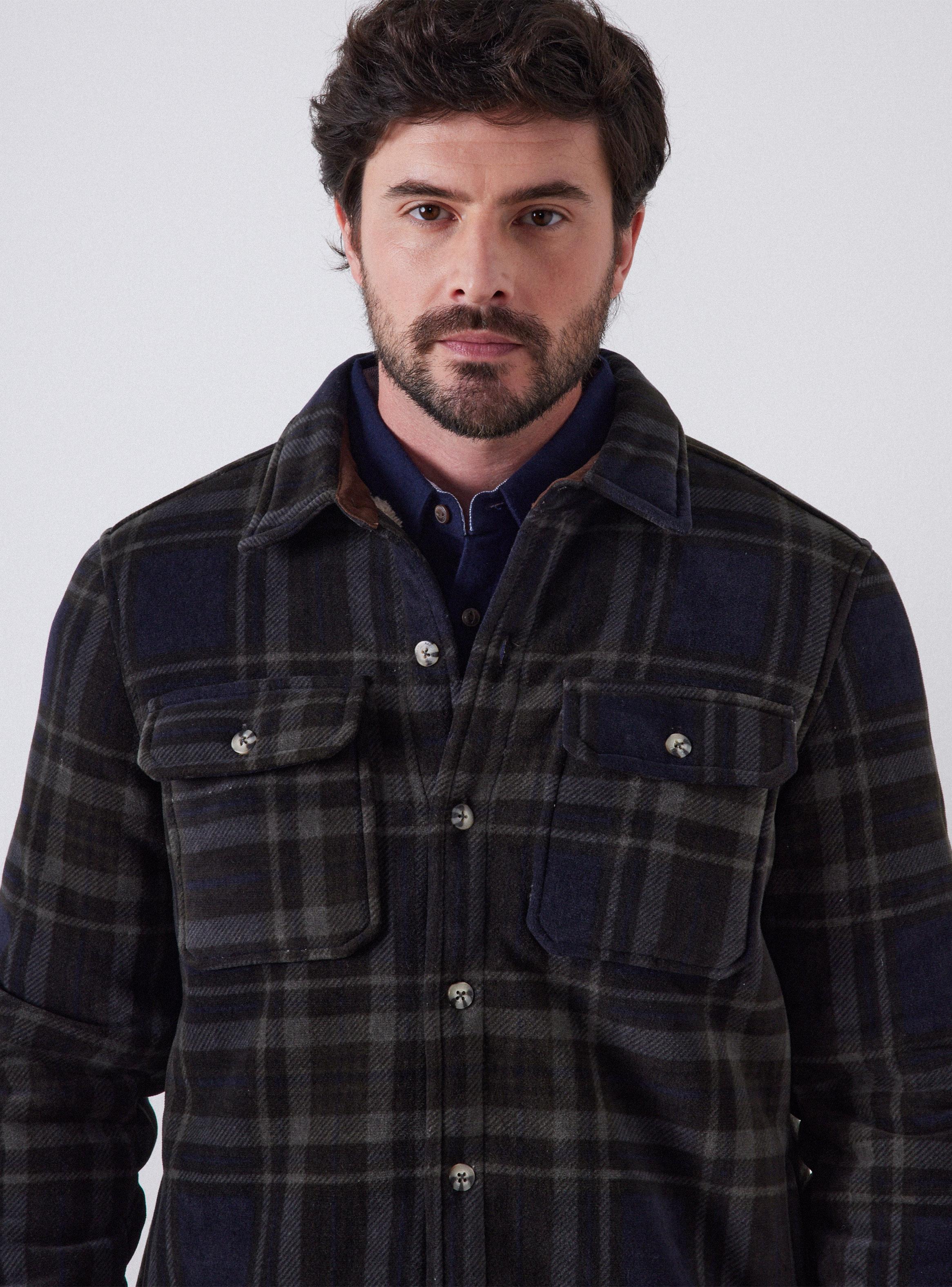 Chaqueta Estampada Cuadros-2