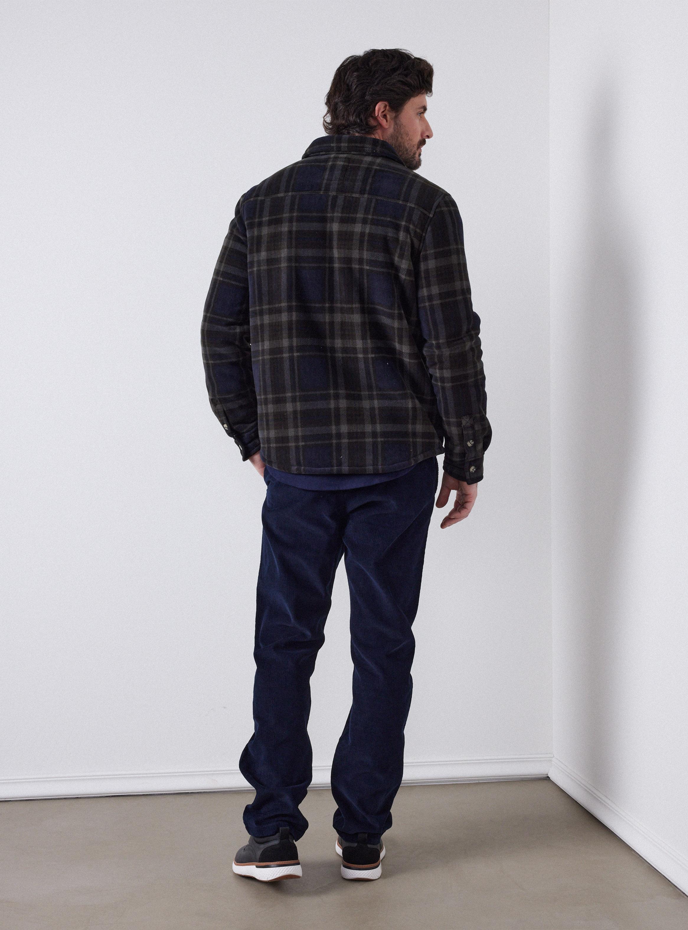 Chaqueta Estampada Cuadros-5