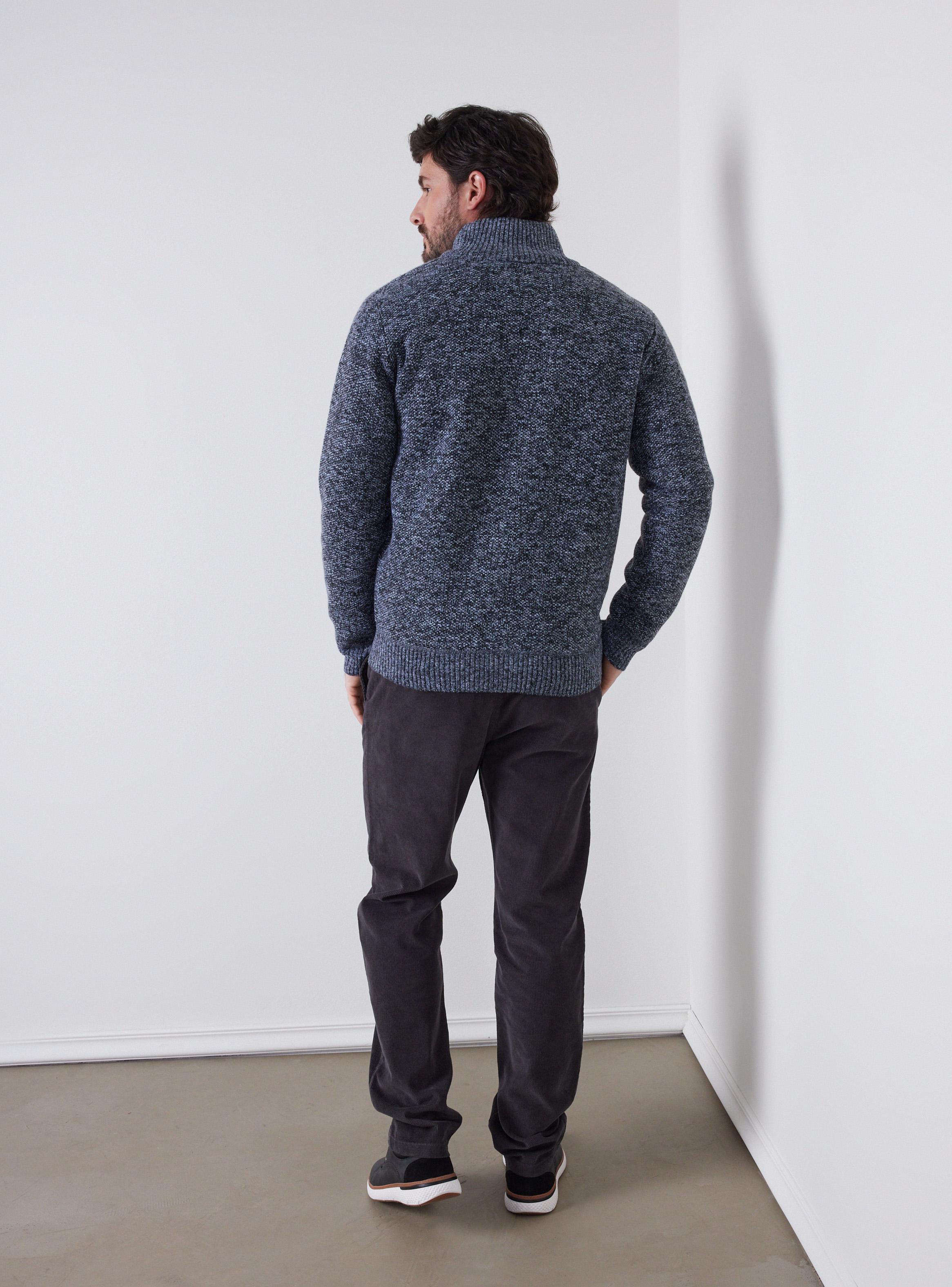 Sweater Liso Cierre Completo-5