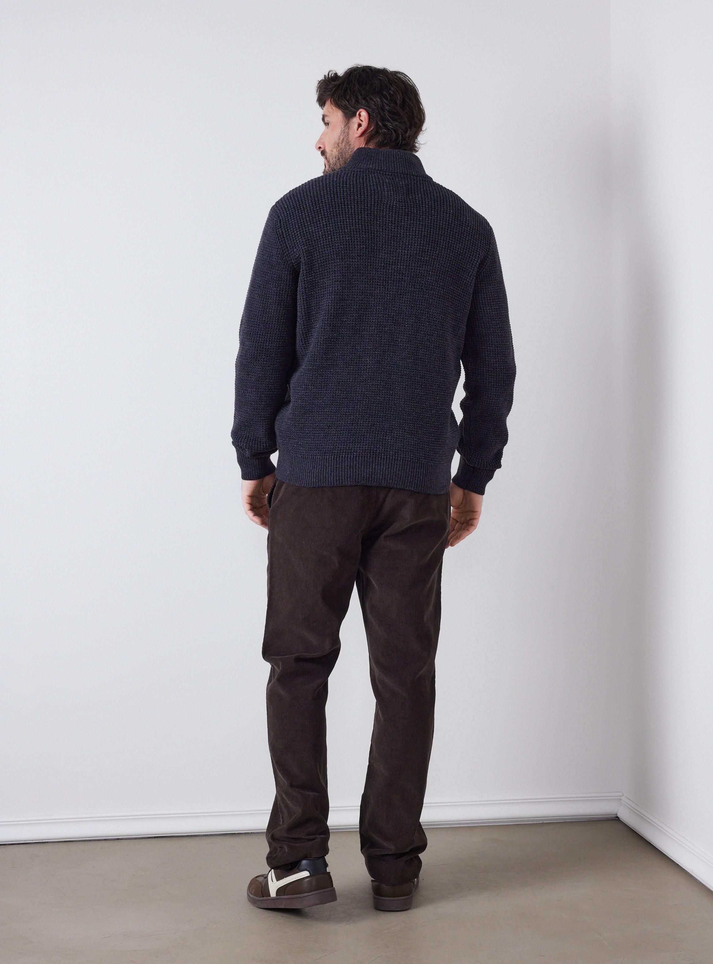 Sweater Medio Cierre Casual-5