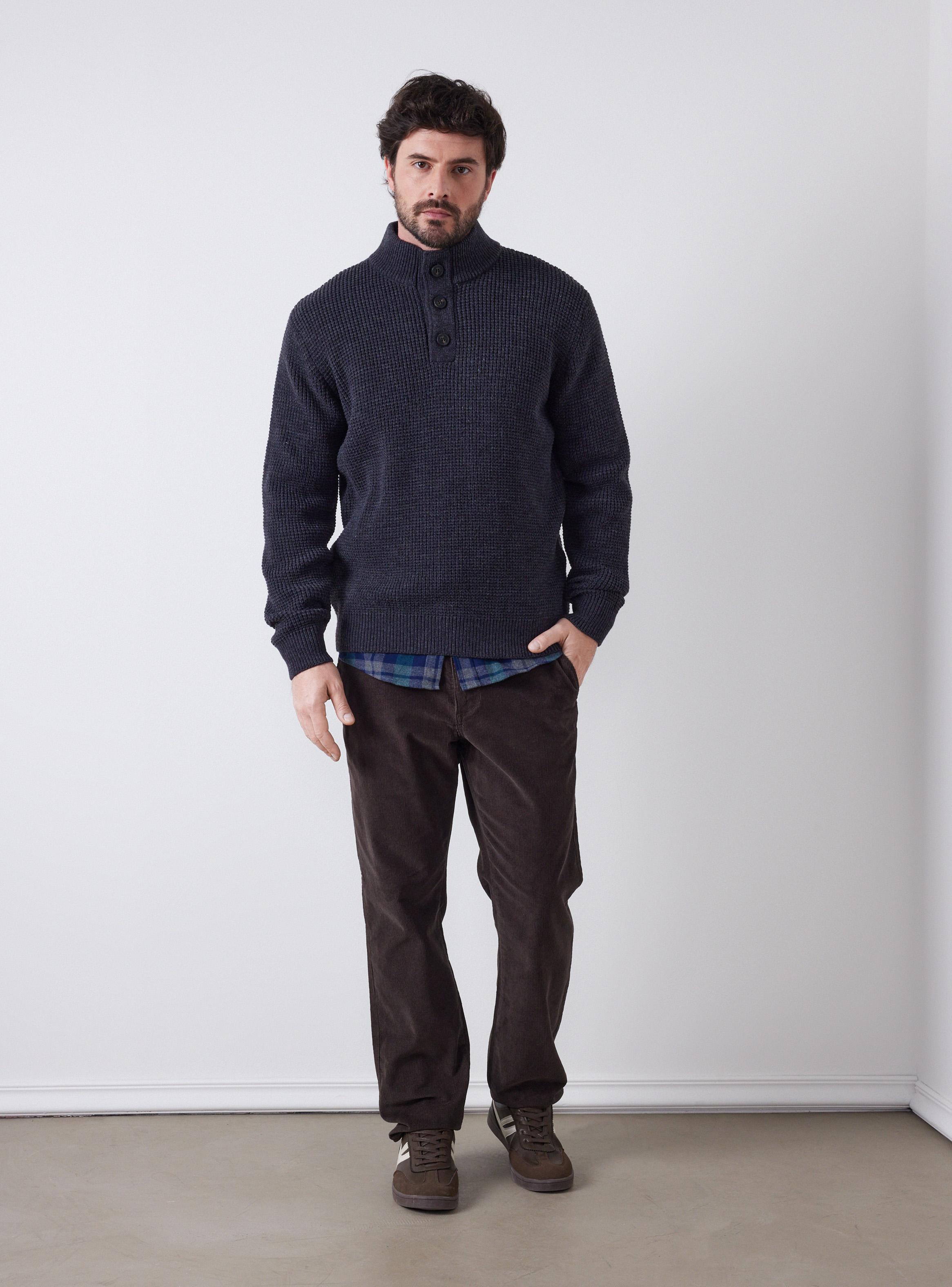 Sweater Medio Cierre Casual-4