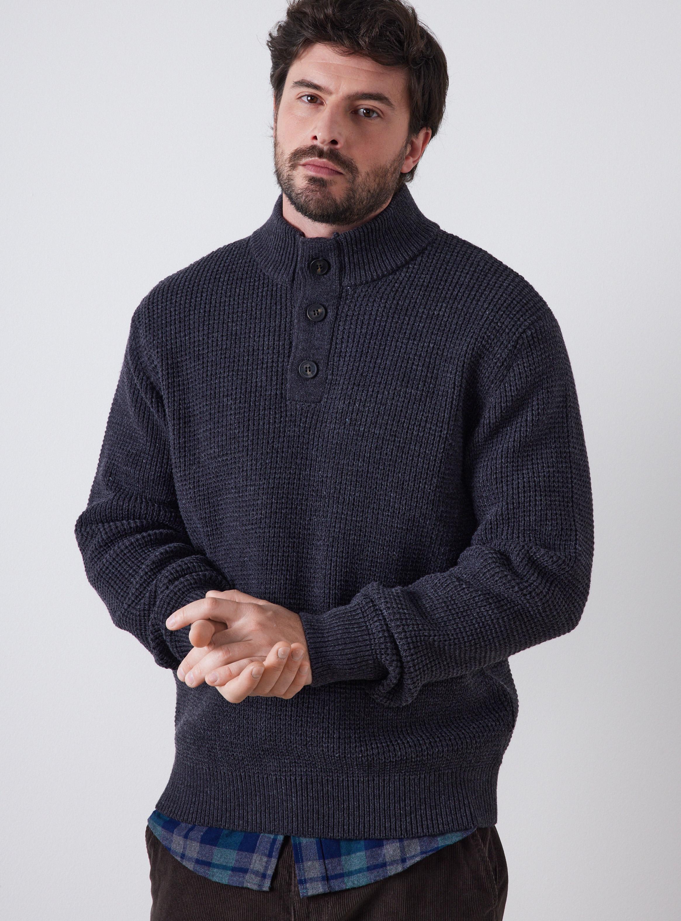 Sweater Medio Cierre Casual-3