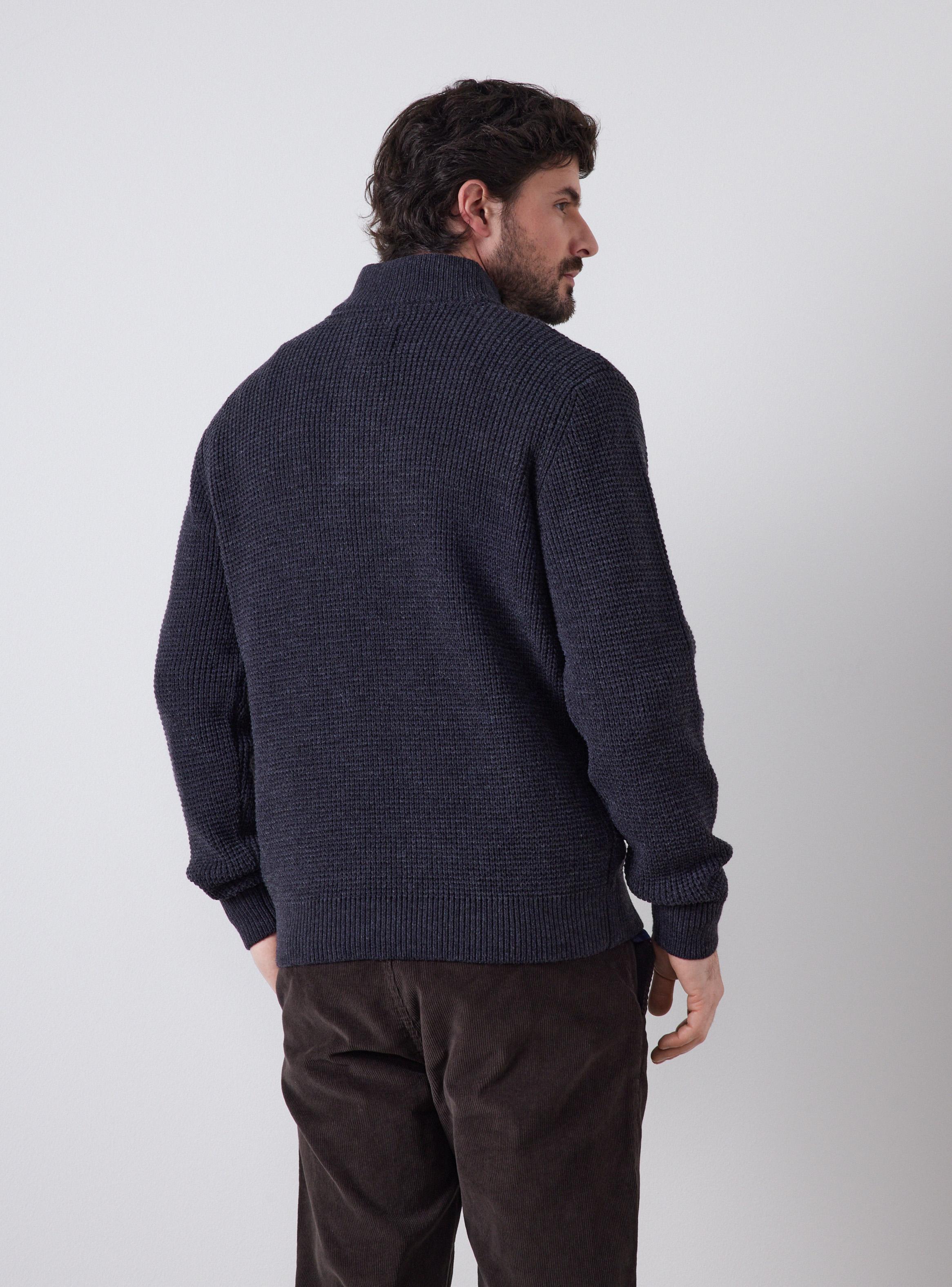 Sweater Medio Cierre Casual-1