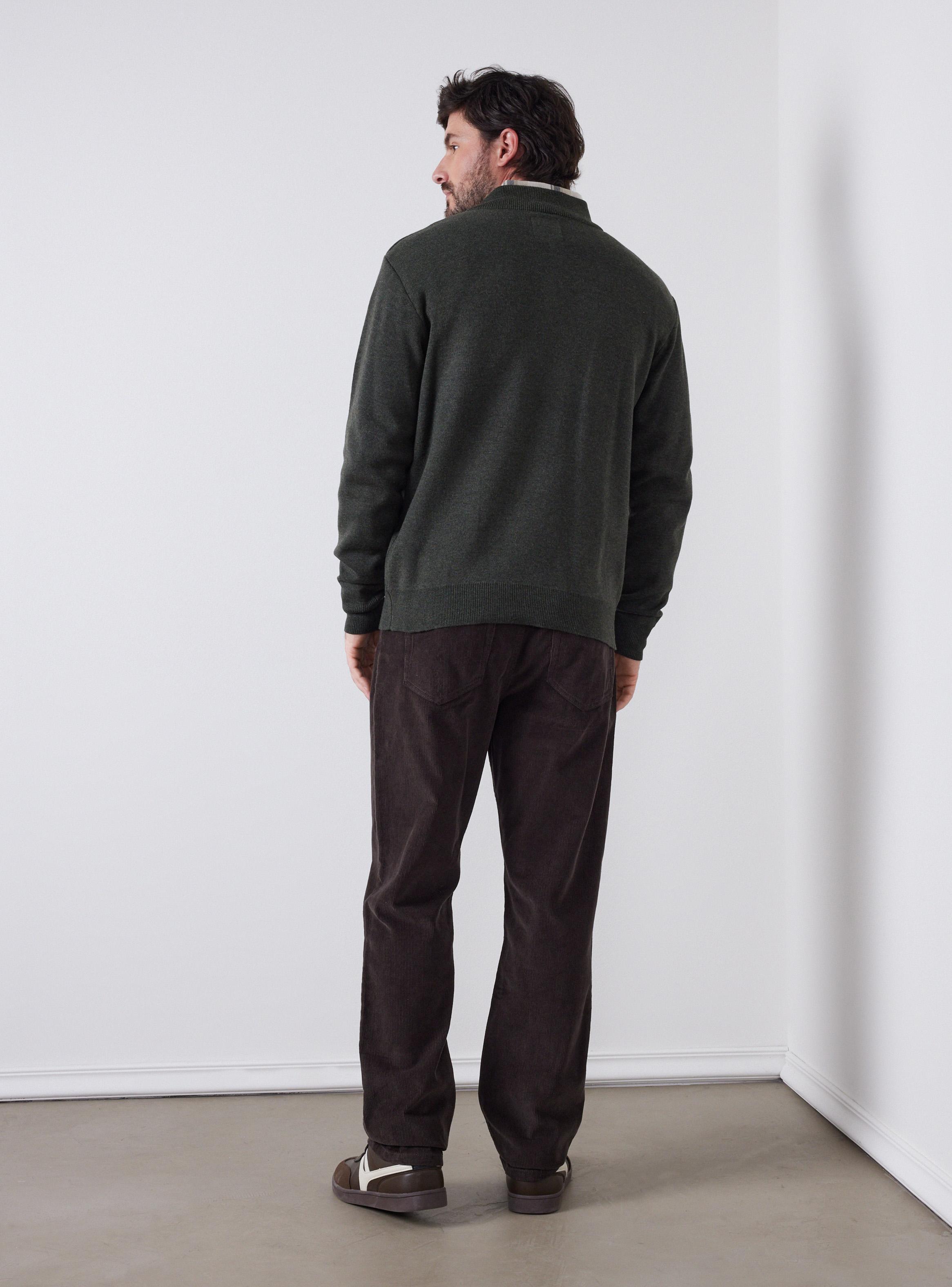 Sweater Medio Cierre Casual-5