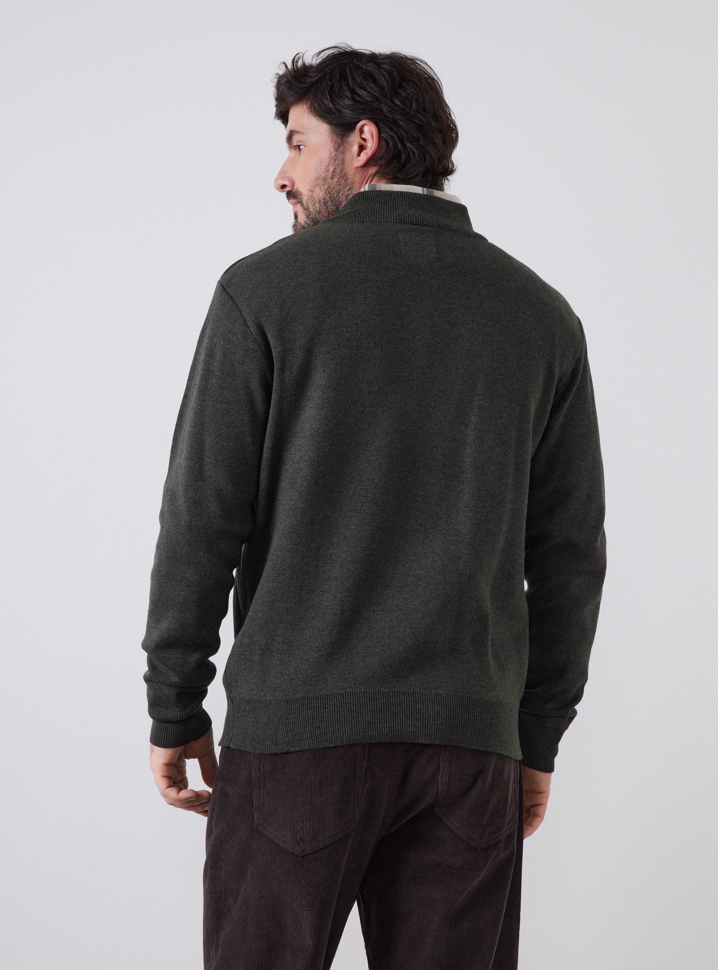 Sweater Medio Cierre Casual-1