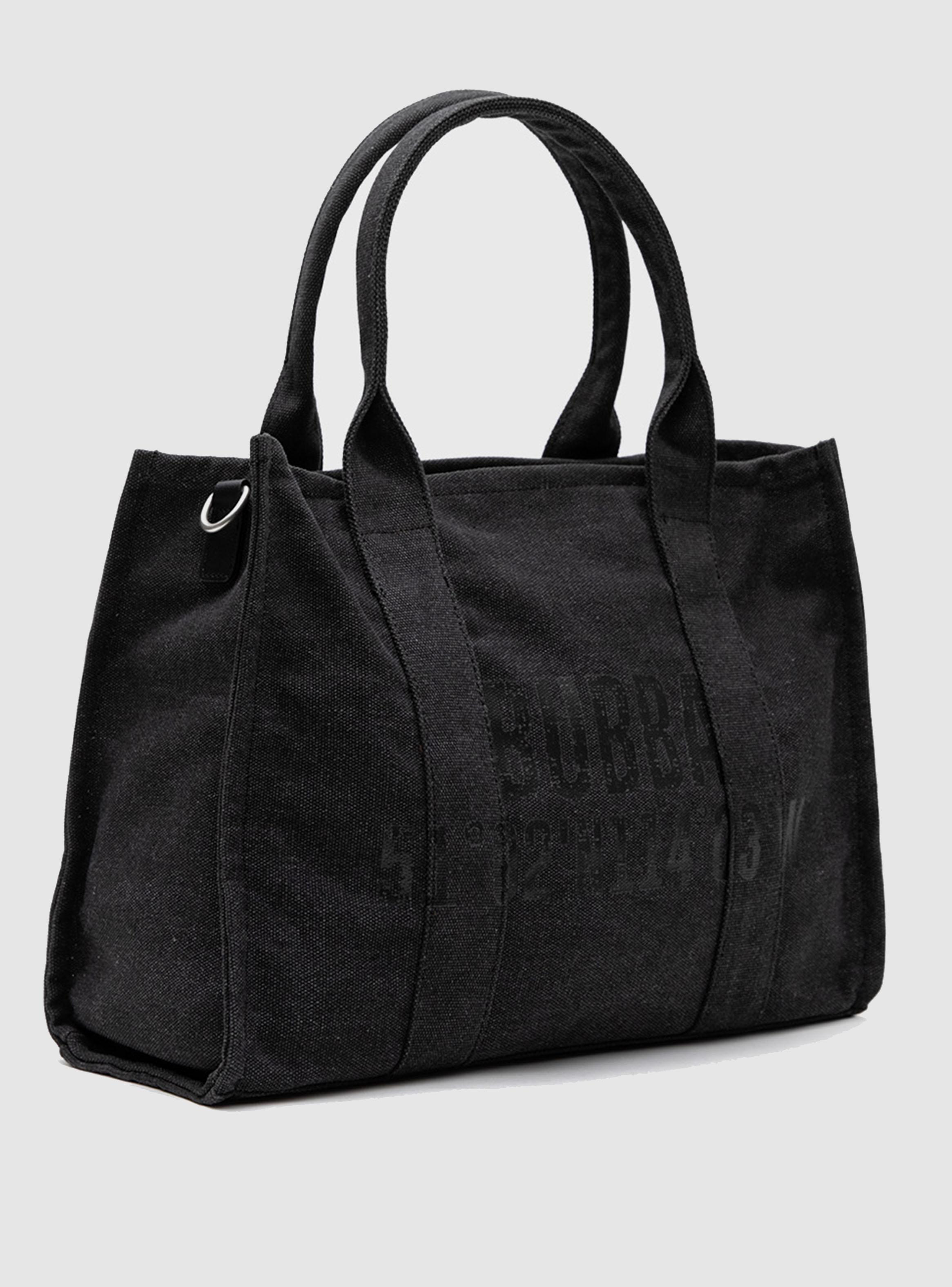 Cartera Tote Canvas Black-2