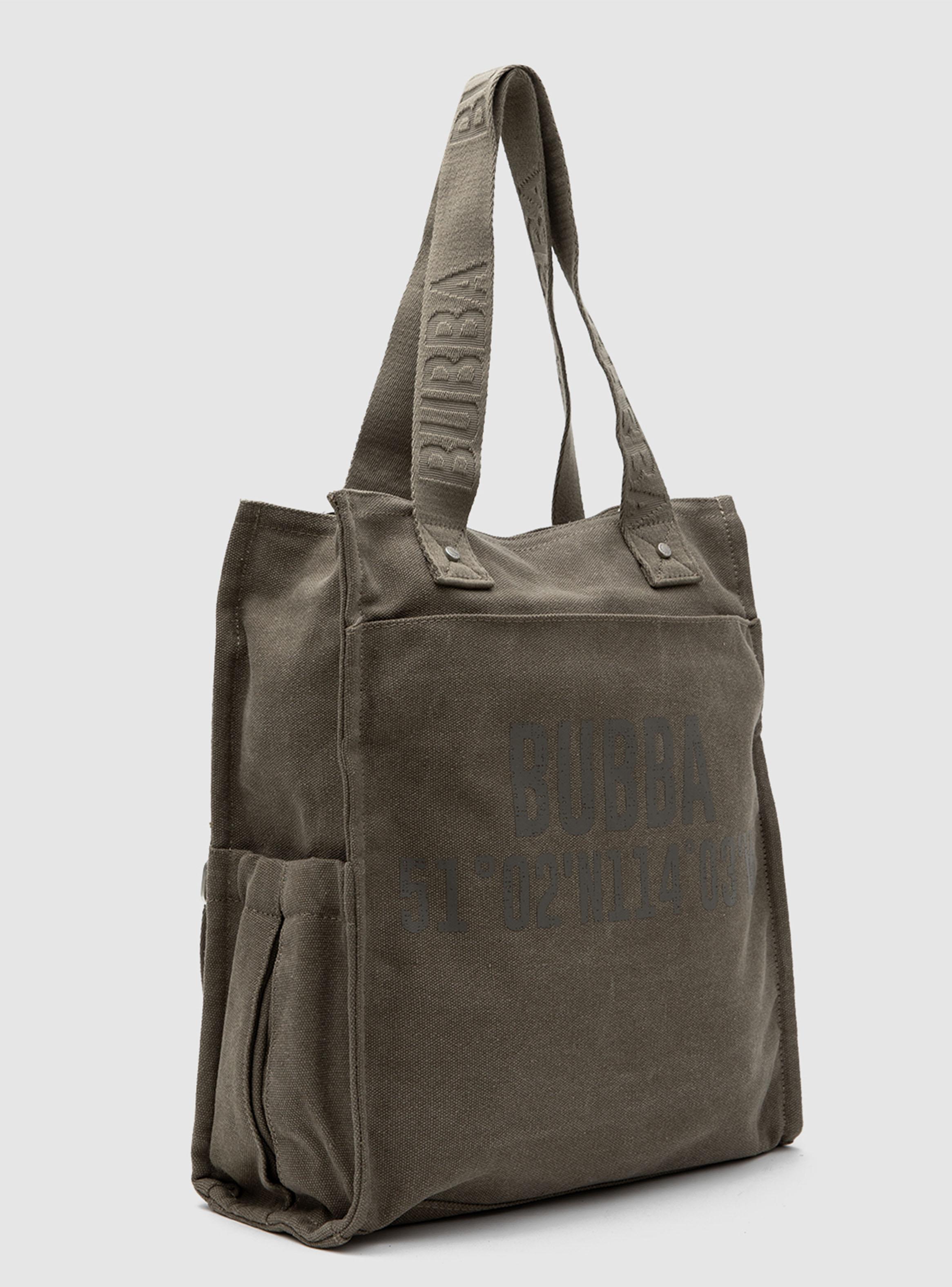 Cartera Long Tote Canvas Green-2