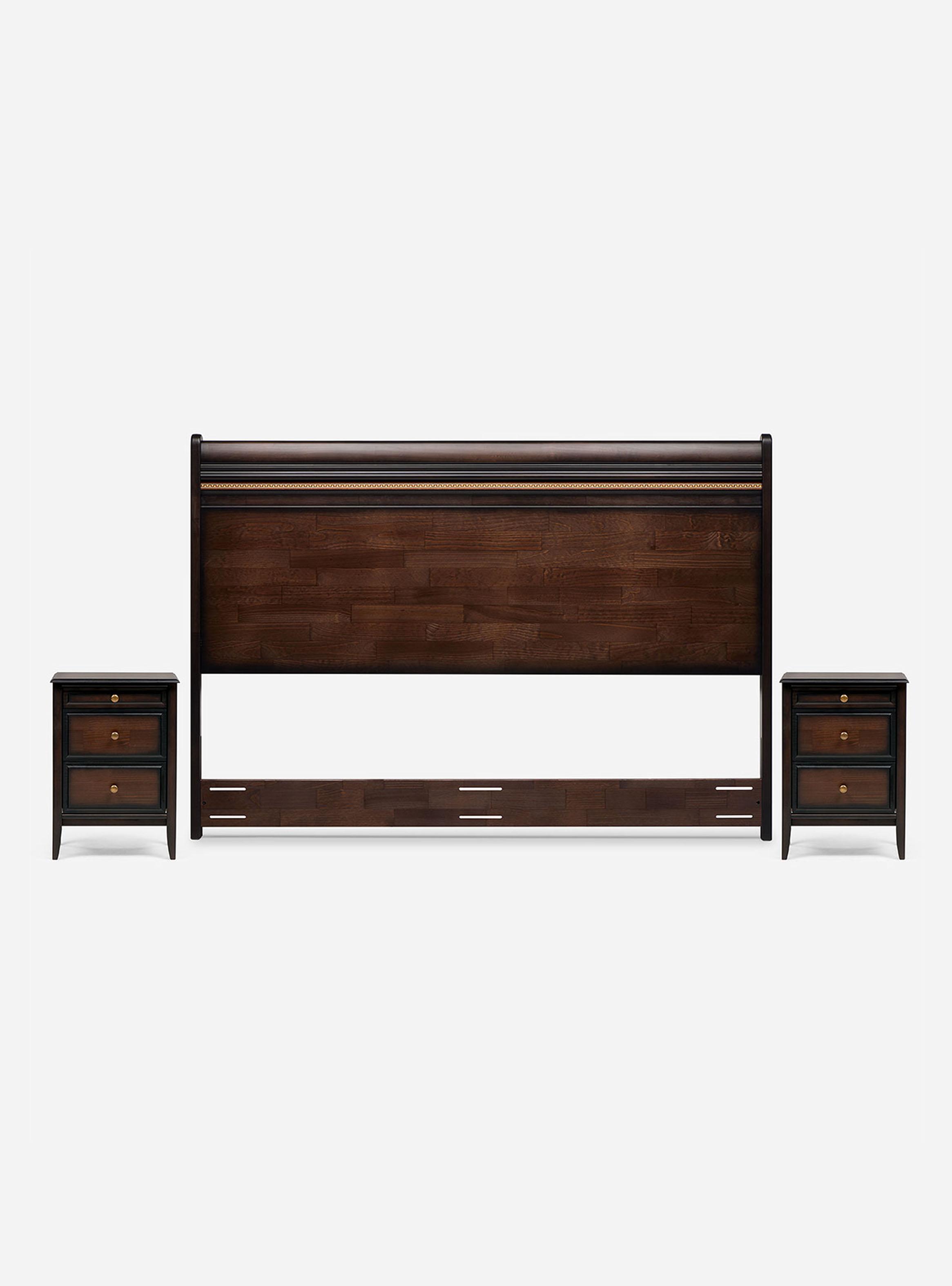 Cama Europea Art 4 King Opera II + Respado + Veladores-2