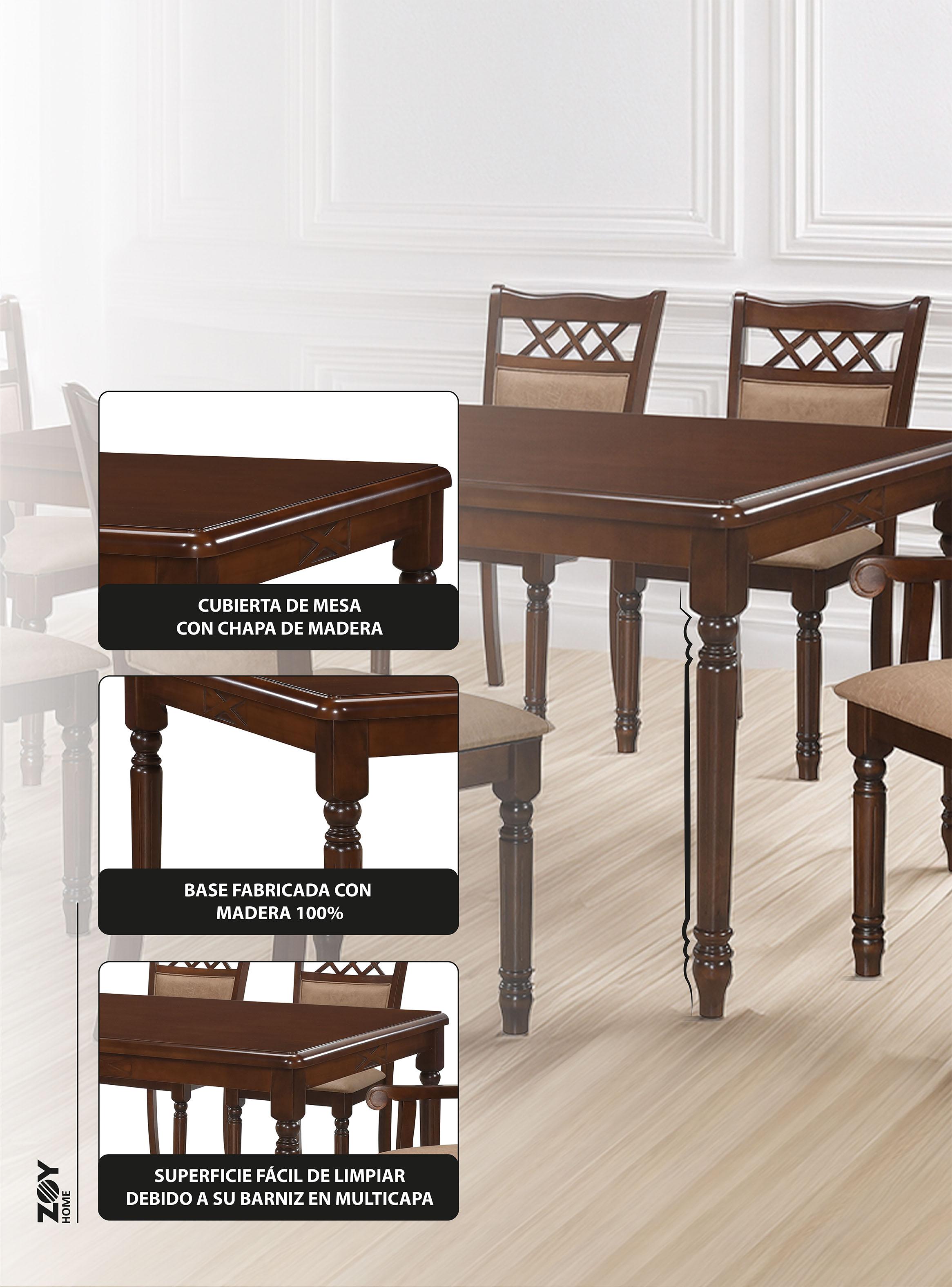 Juego de Comedor Mallorca 4 Sillas + 2 Sitiales-2