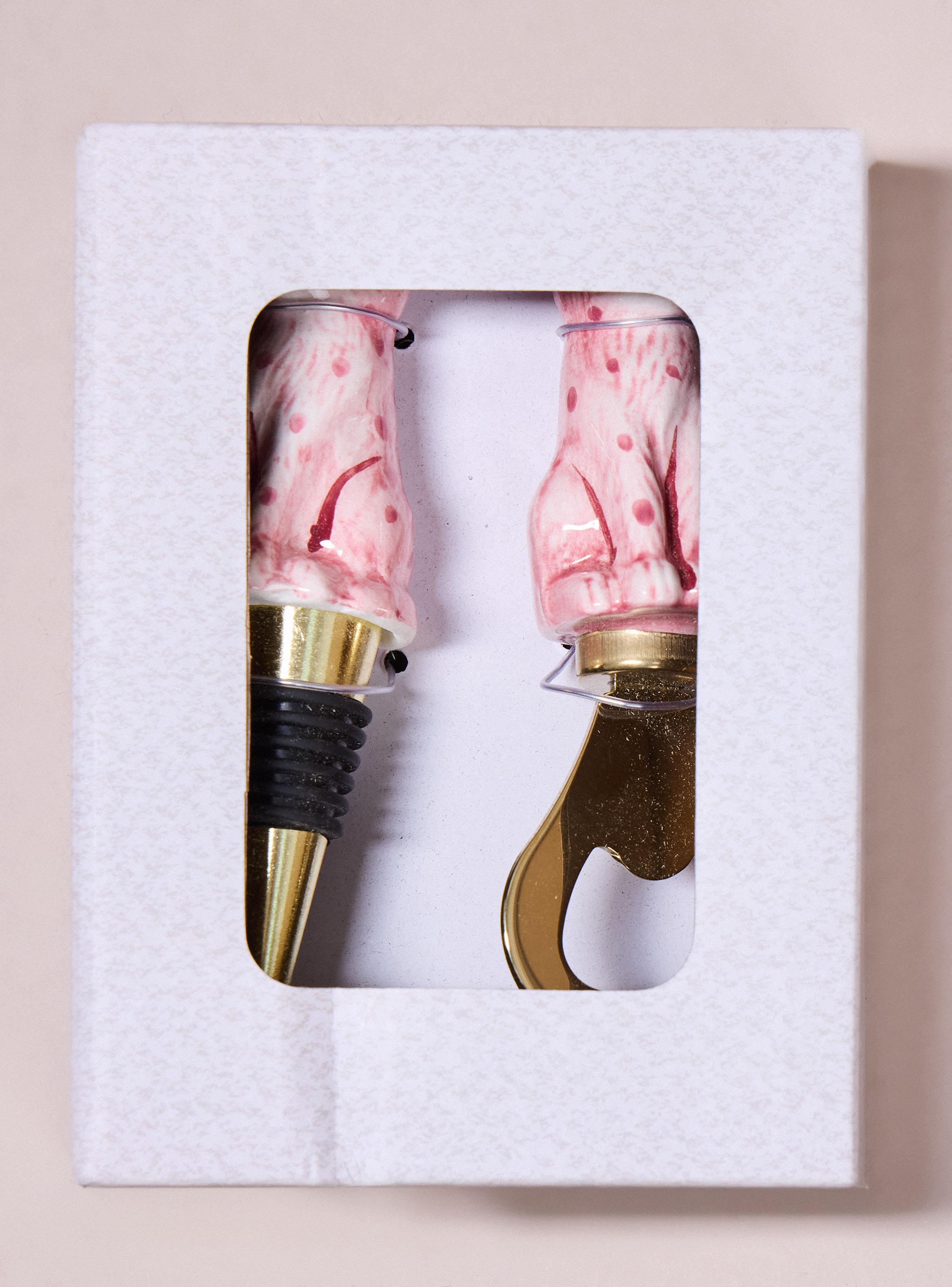 Set de Tapa Vino + Destapador Tigre-2