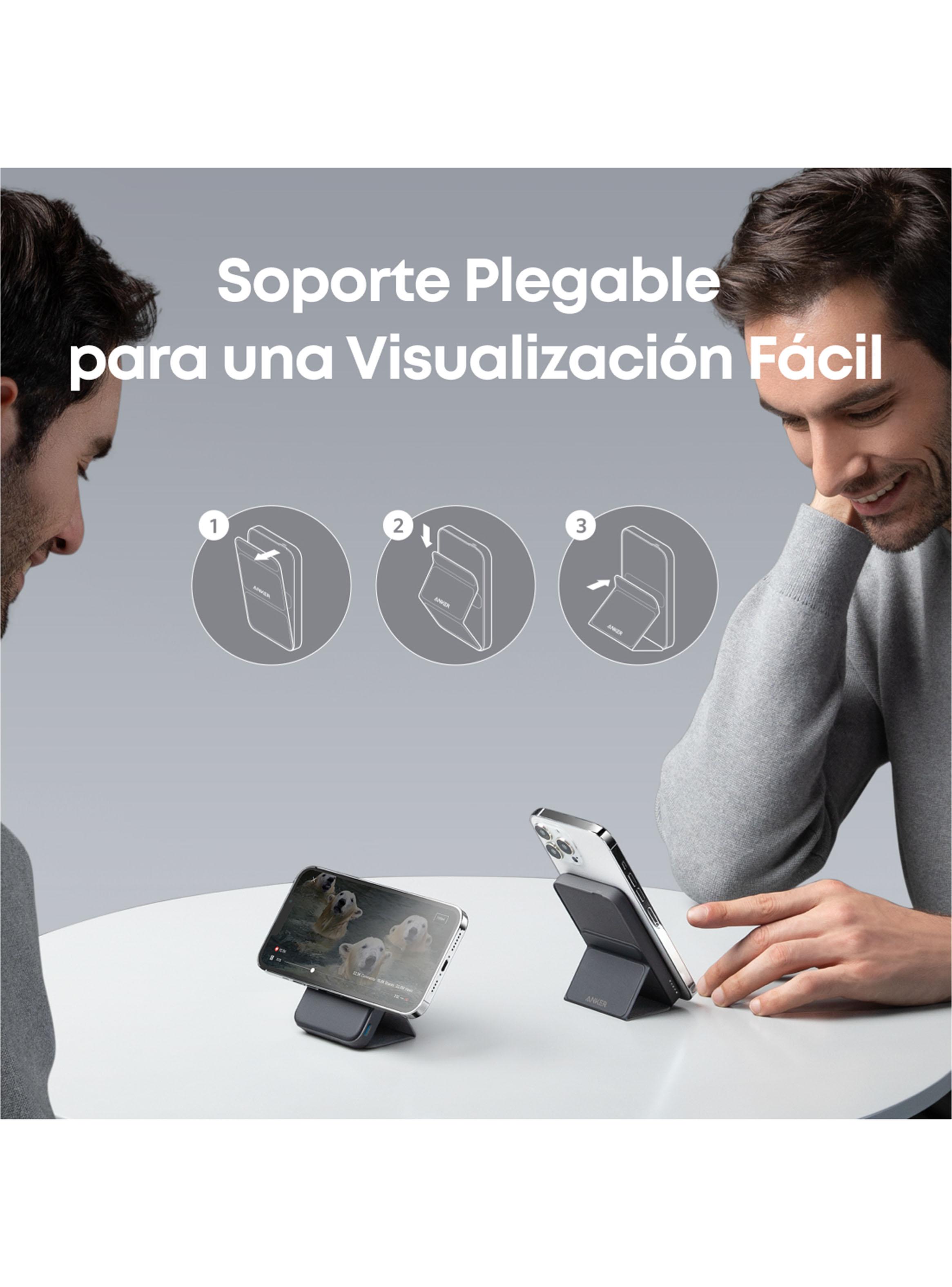 Batería Portátil Inalámbrica Carga Magnética 7.5W Negro-3