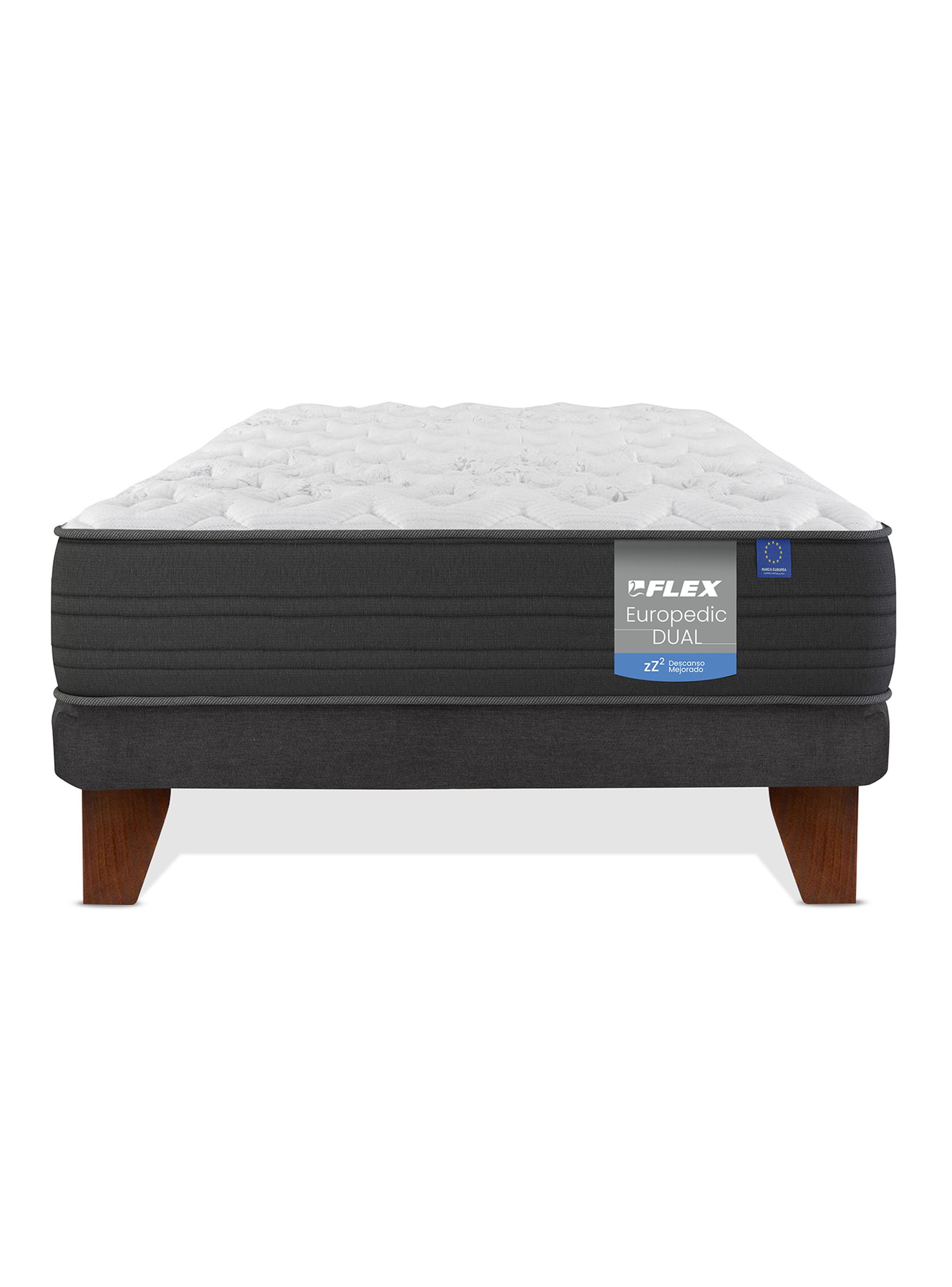 Cama Europea Europedic Dual 1 Plaza Base Normal-2