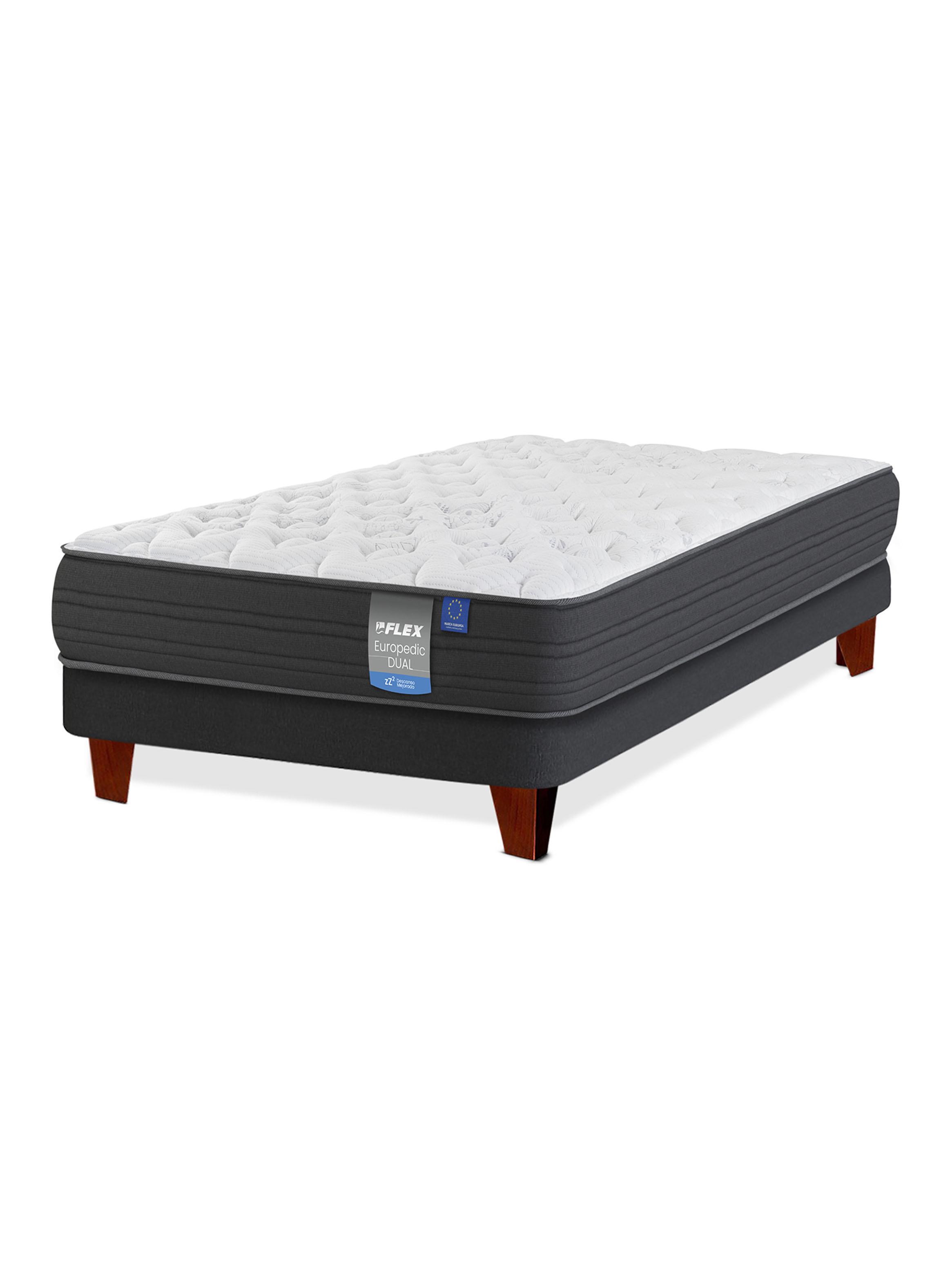 Cama Europea Europedic Dual 1 Plaza Base Normal-0