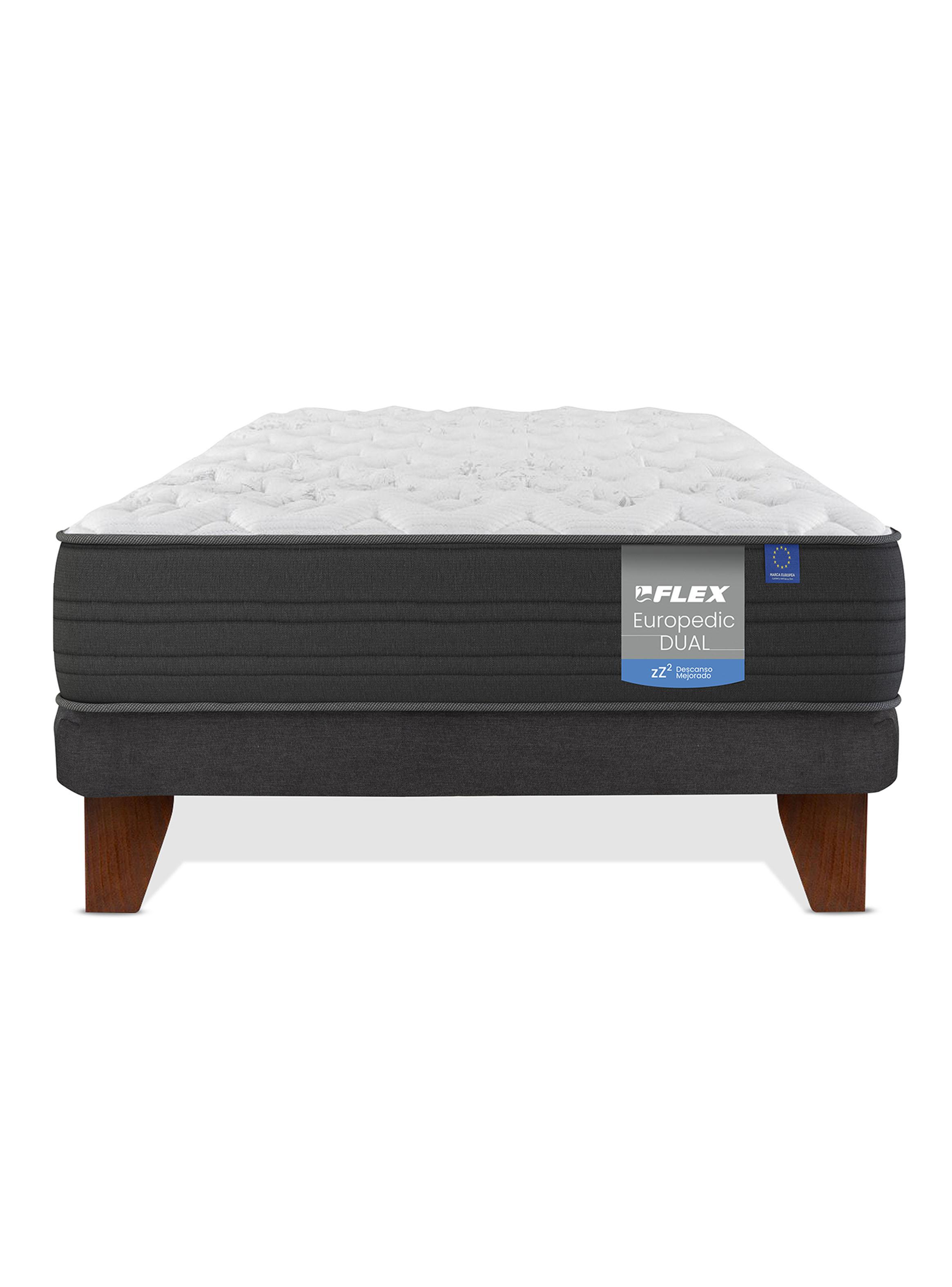 Cama Europea Europedic Dual 1 Plaza Base Normal-2