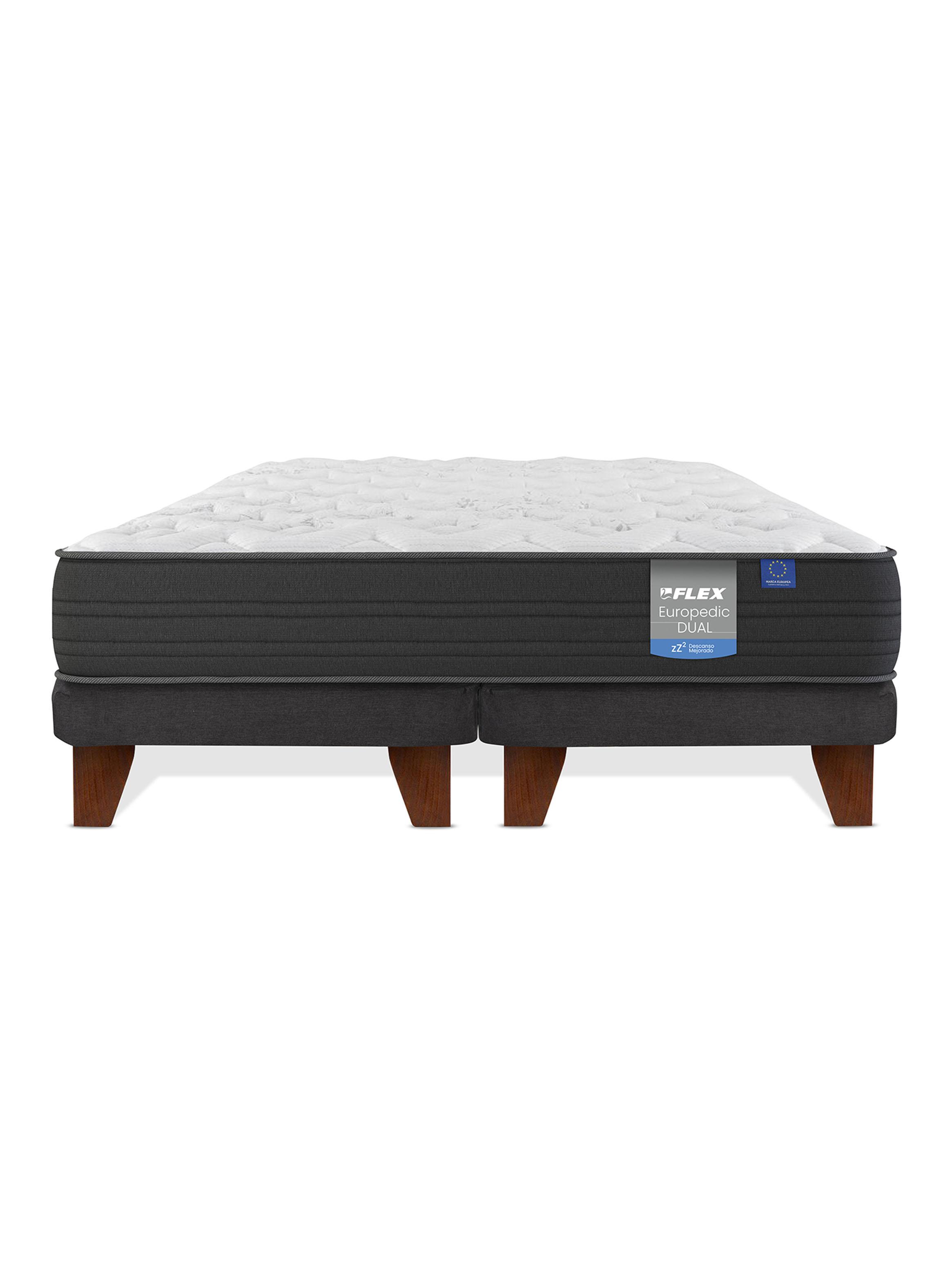 Cama Europea Europedic Dual 2 Plazas Box Base Dividida-2