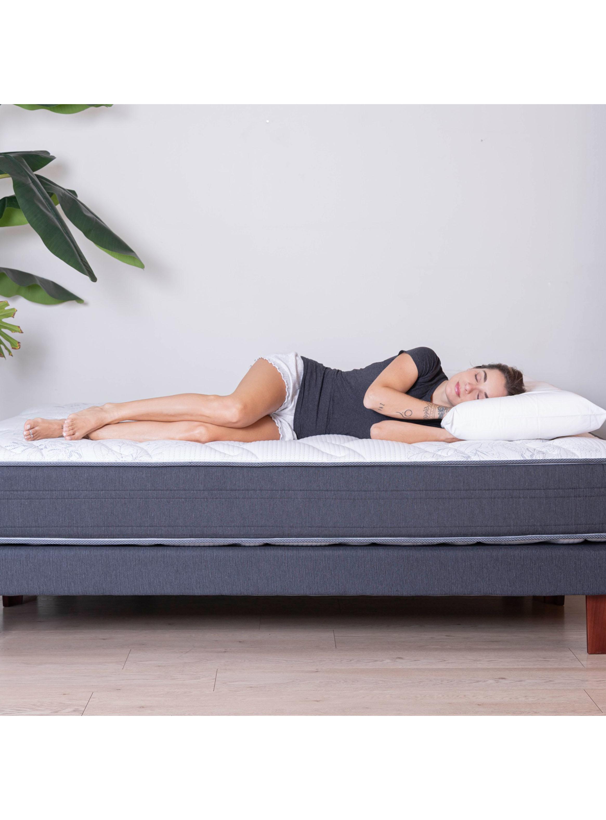Cama Europea Europedic Dual King  Base Dividida + Respaldo Royal Grafito-4