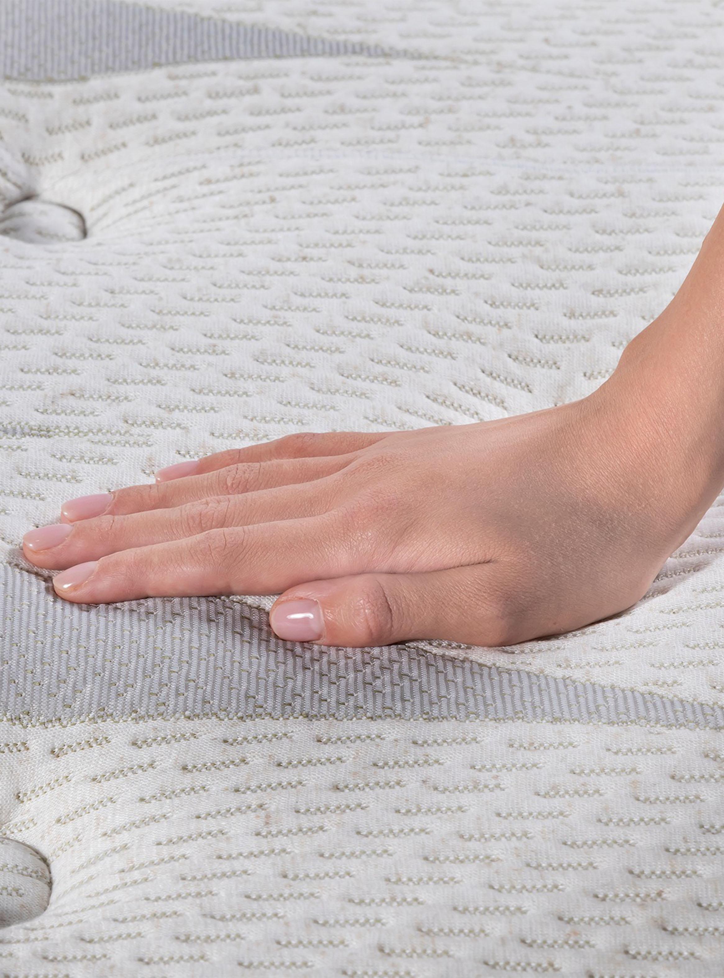 Cama Europea Arena  Paradise  1.5 Plazas Base Normal + Respaldo Almendra-4