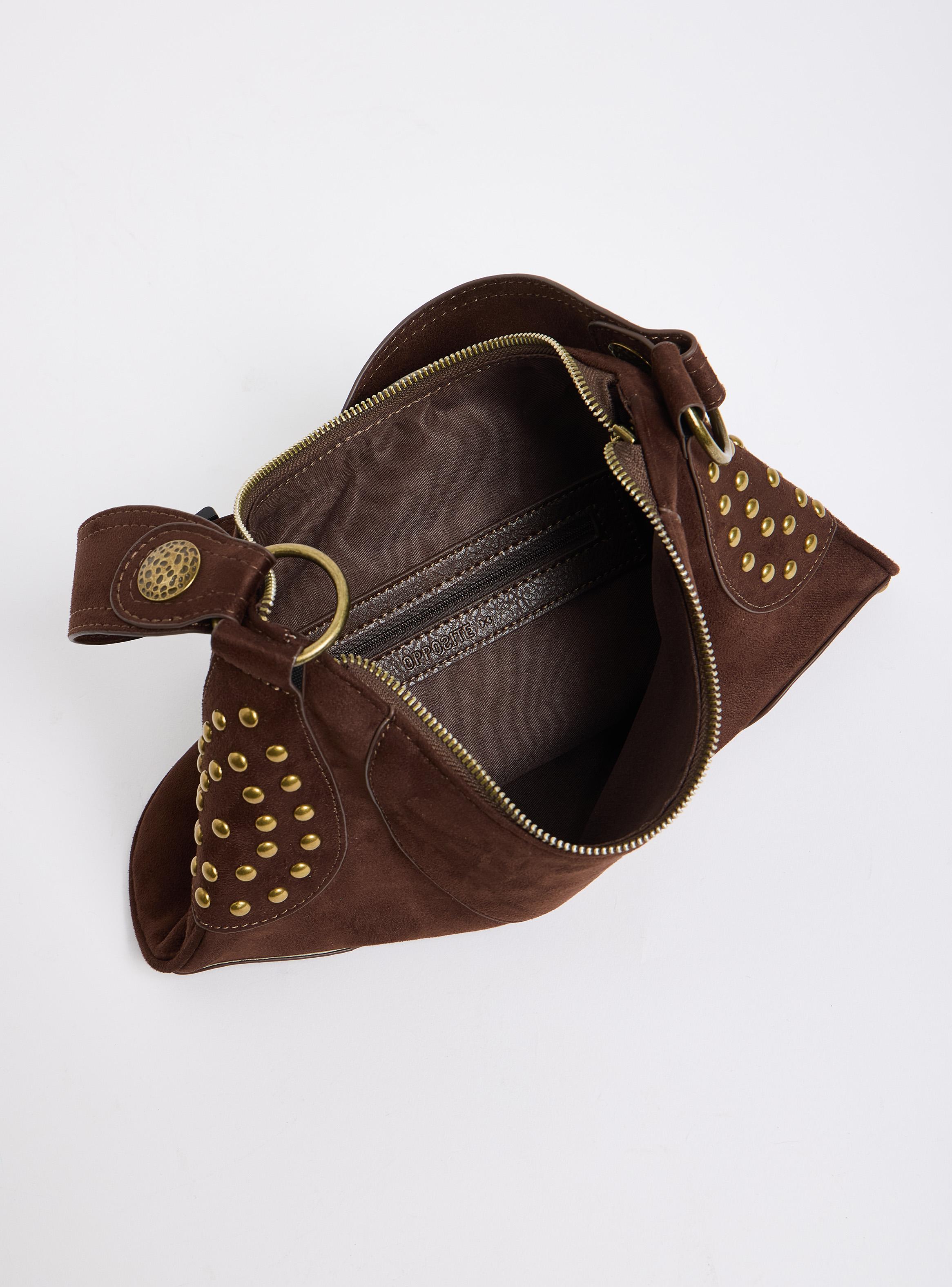 Cartera de Hombro Suede y Tachas-5