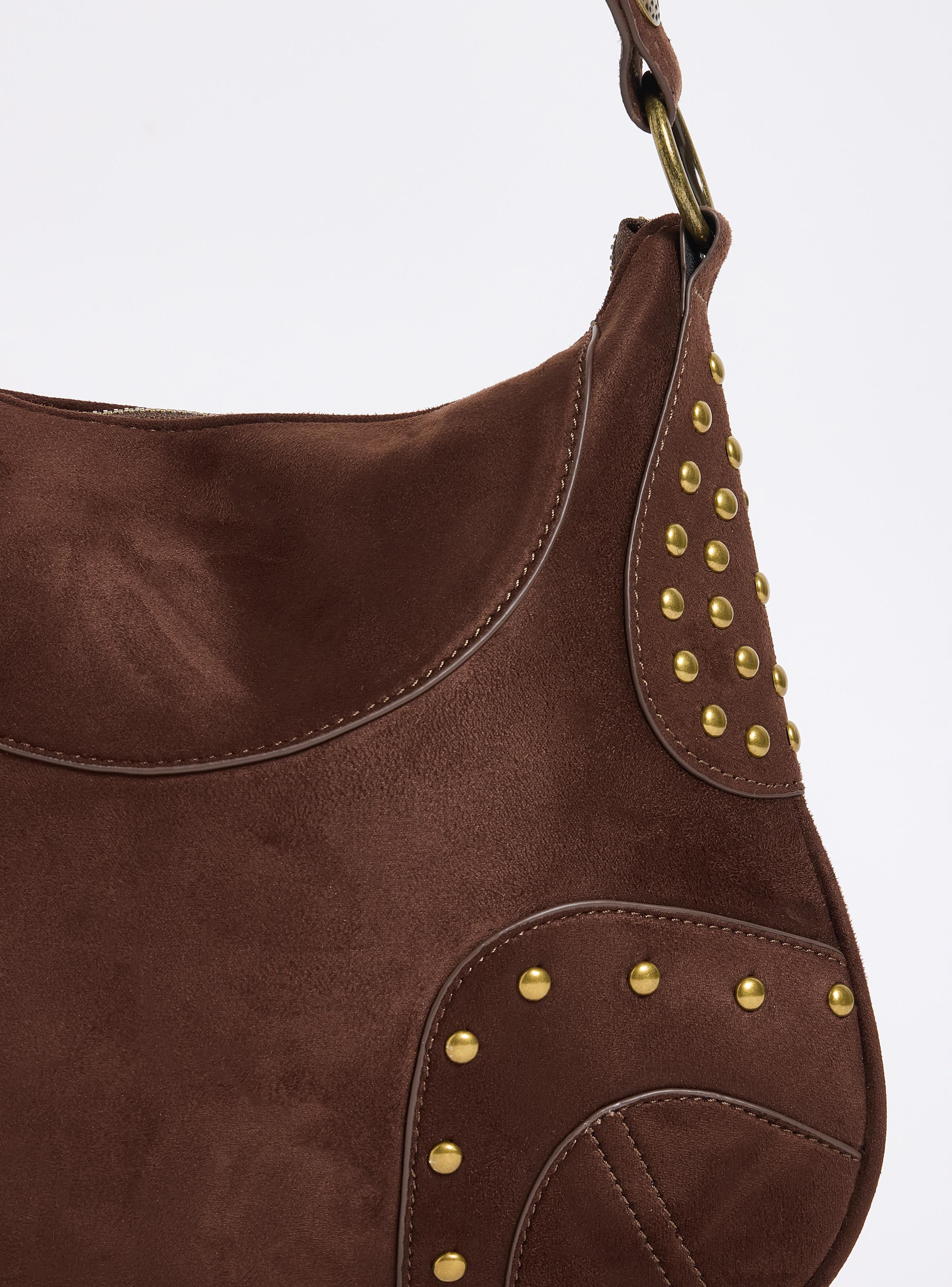 Cartera de Hombro Suede y Tachas-6