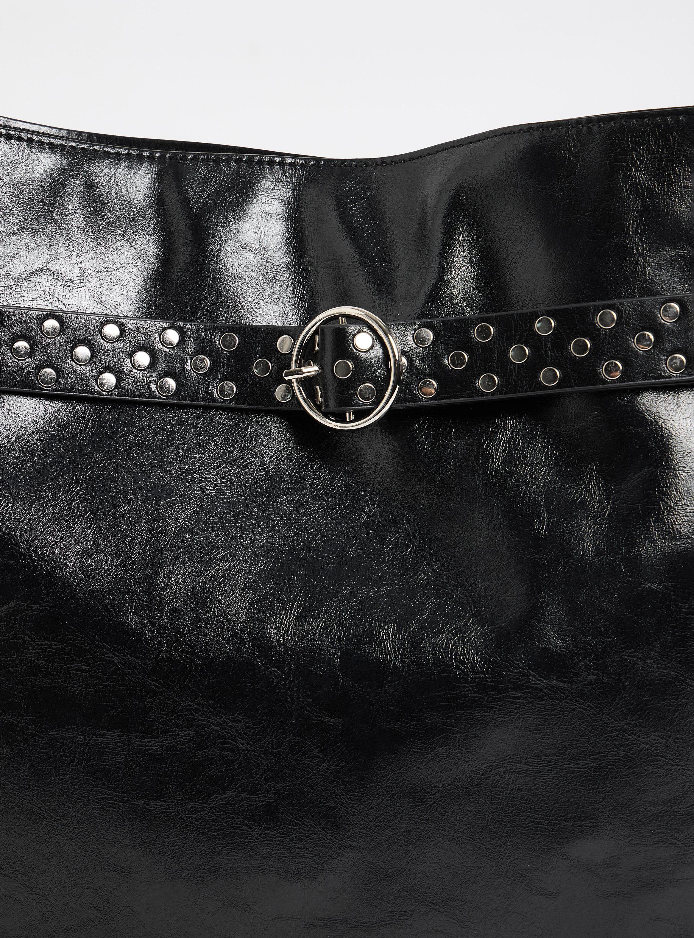 Cartera de Hombro Cinturón Tachas-6