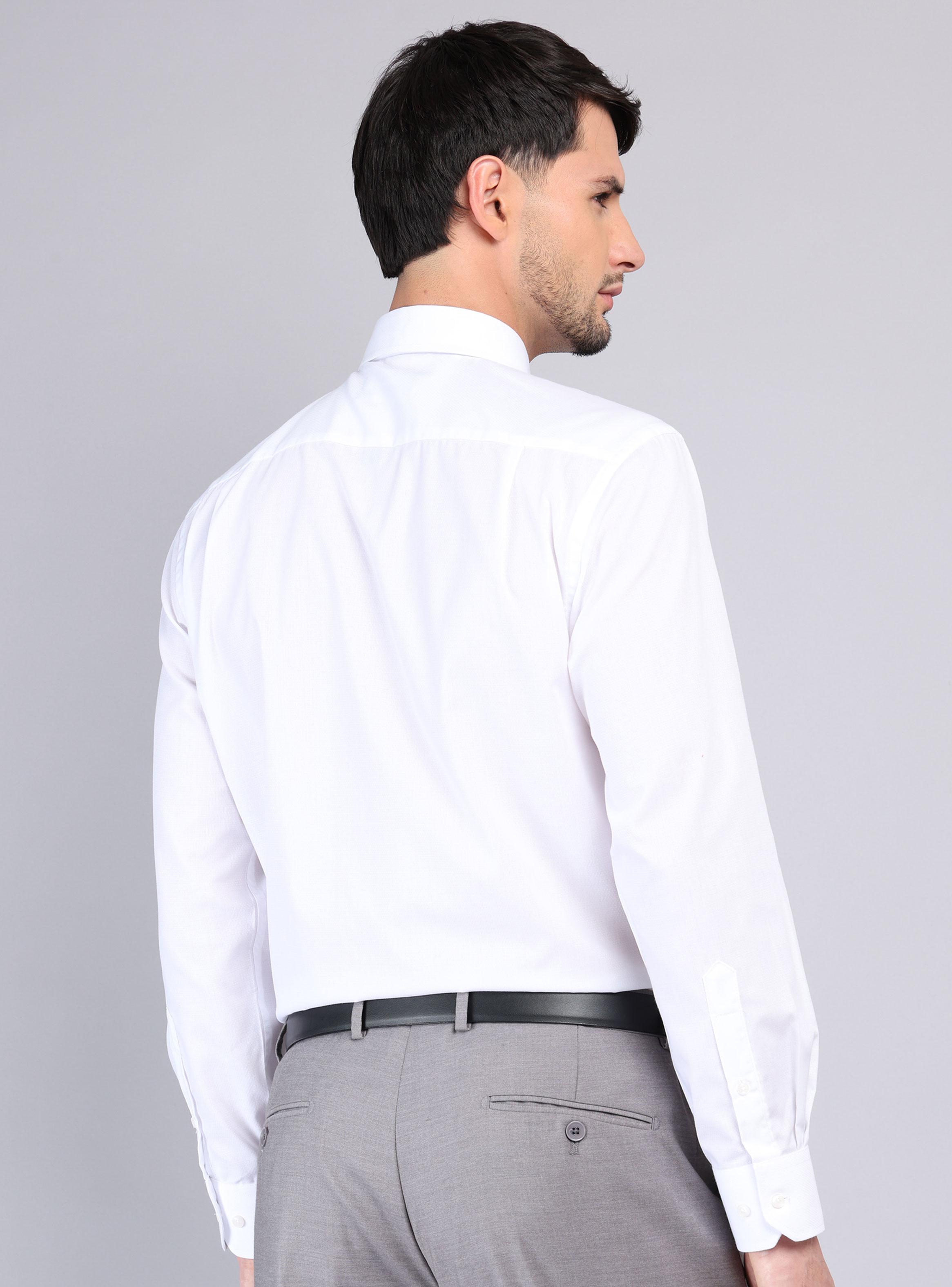 Camisa Formal Texturada Manga Larga-1