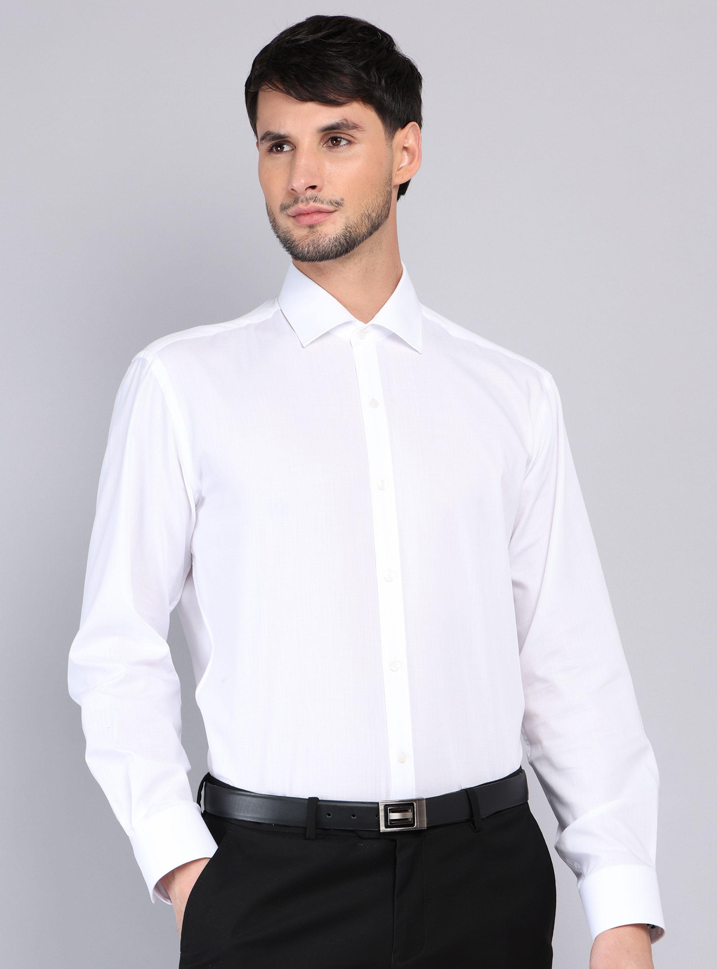 Camisa Formal Color Manga Larga Lisa-0