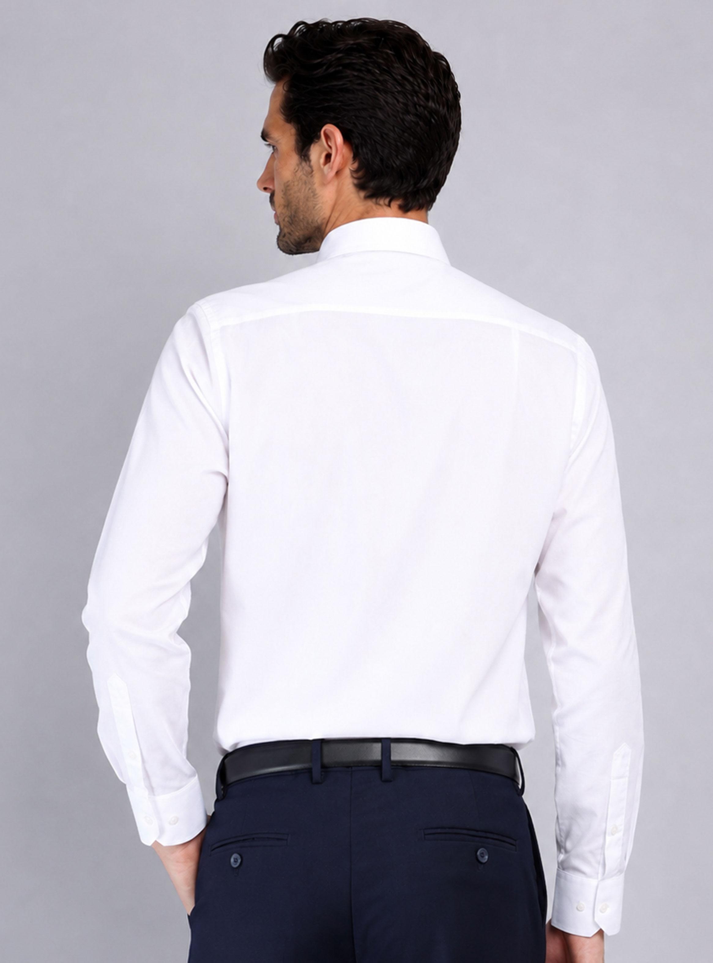 Camisa Formal Lisa Color Manga Larga-1