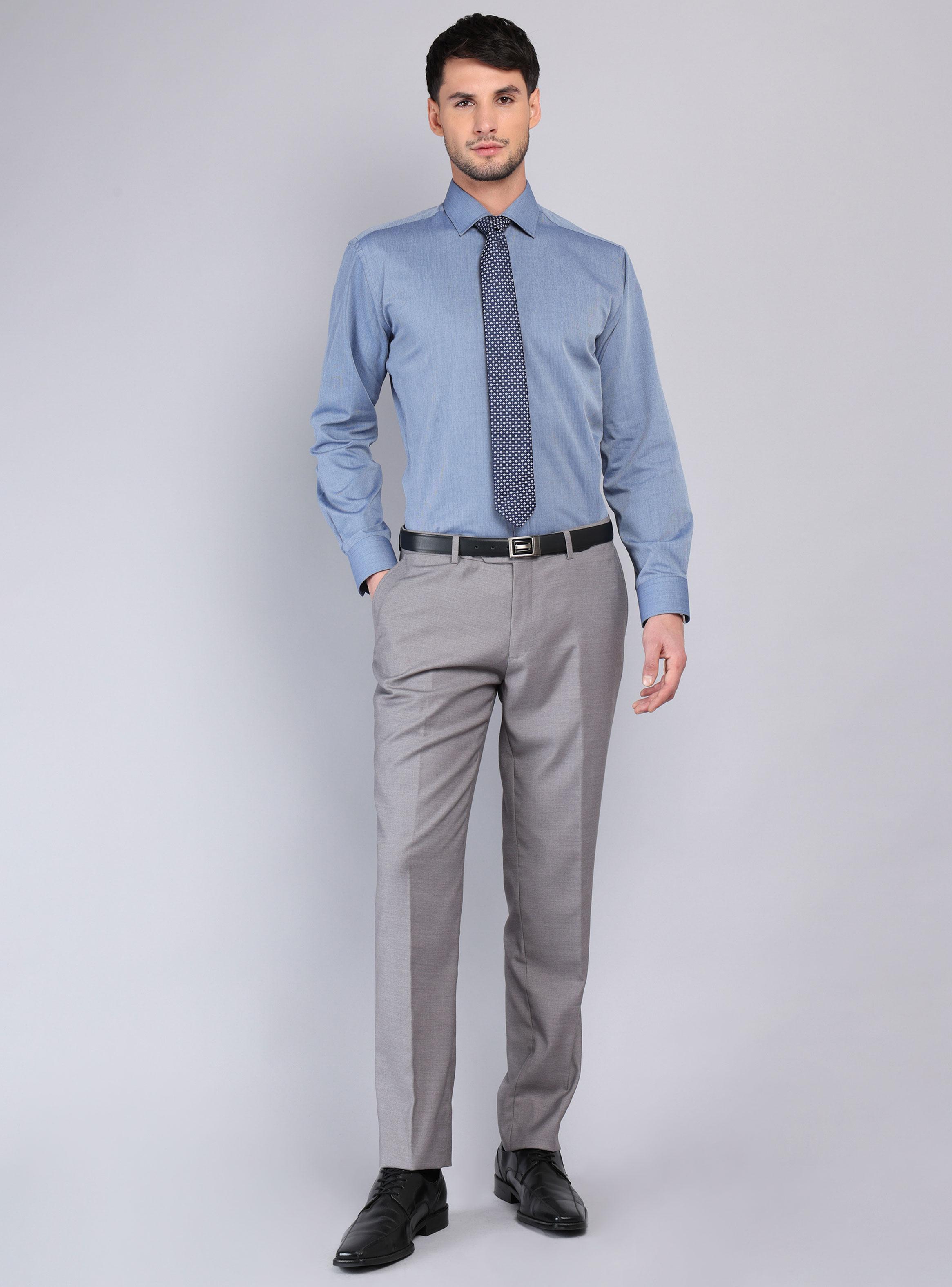 Camisa Formal Color Manga Larga Regular Botones-5