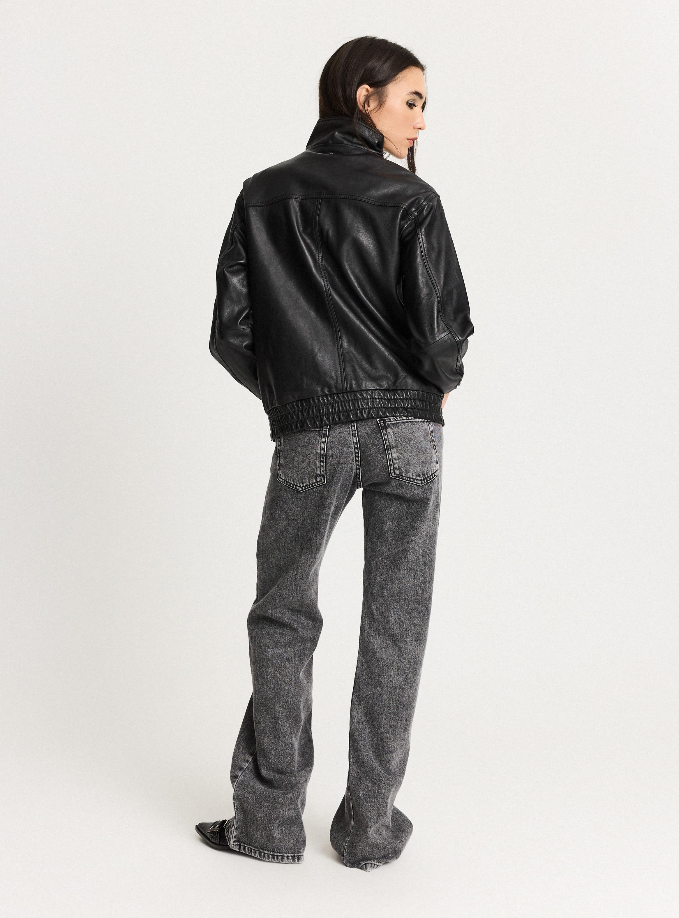 Chaqueta Funnel Cuero-5