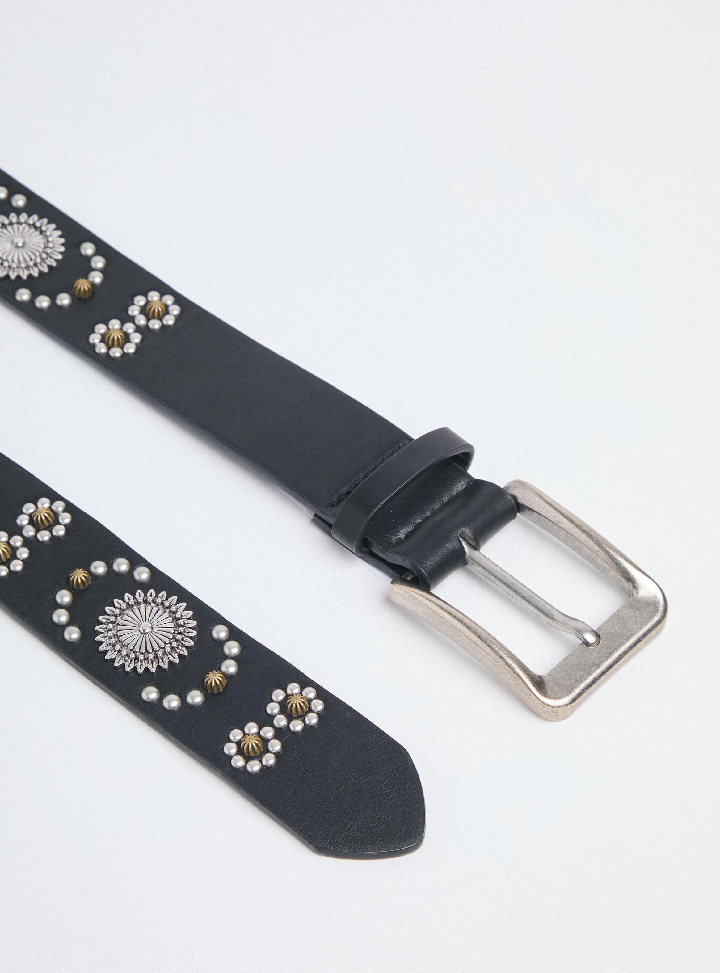 Cinturón Tachas Bicolor Diseño-3