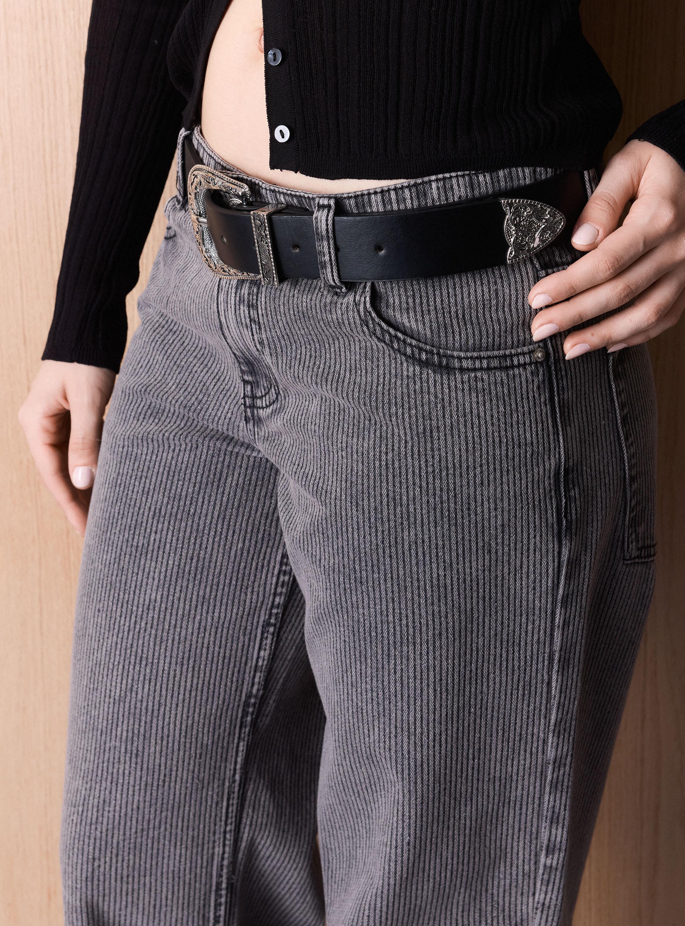 Cinturón Básico Hebilla Ornamental-4